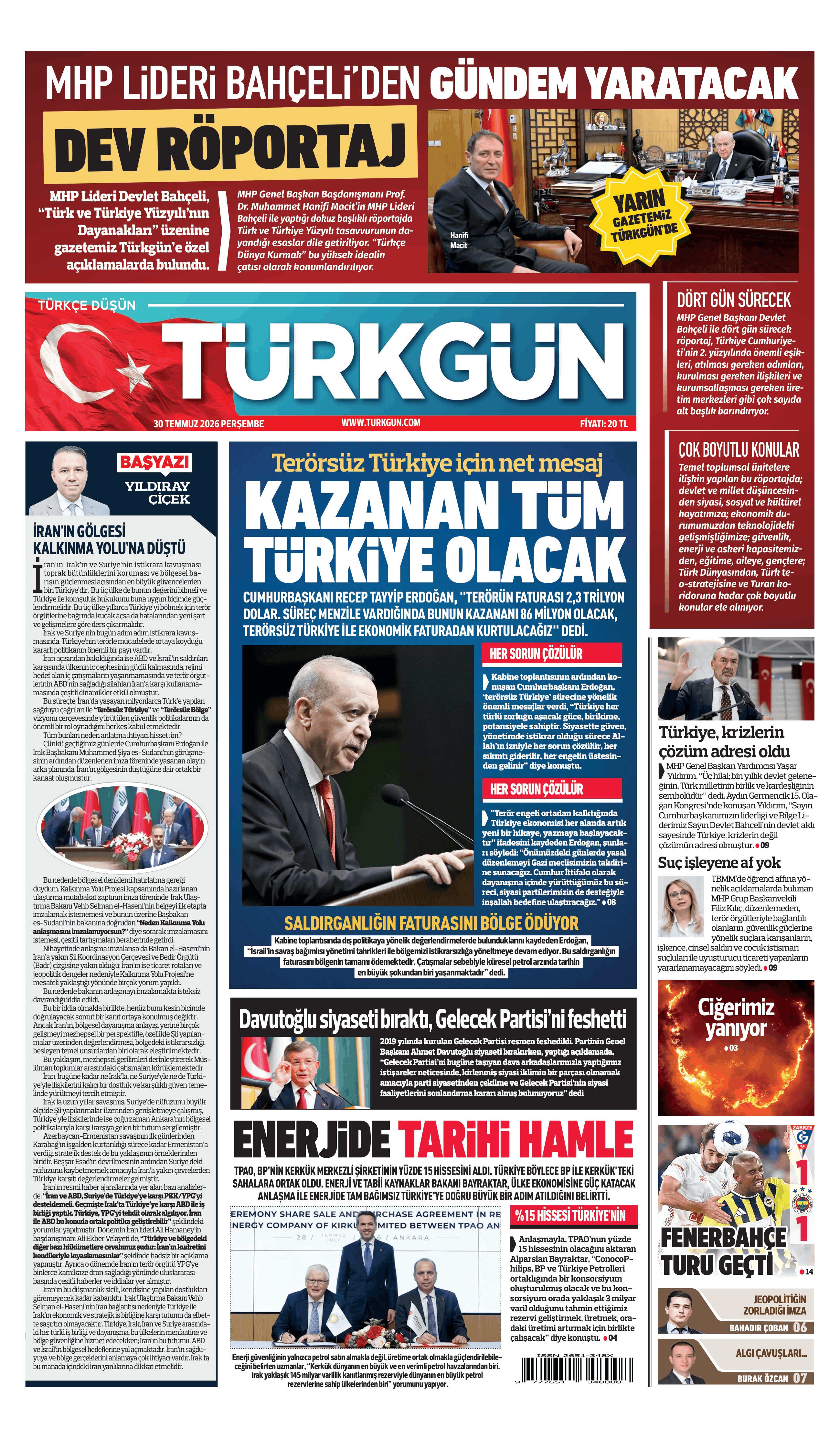 https://www.turkgun.com/Türkgün Gazetesi 30 Temmuz 2026