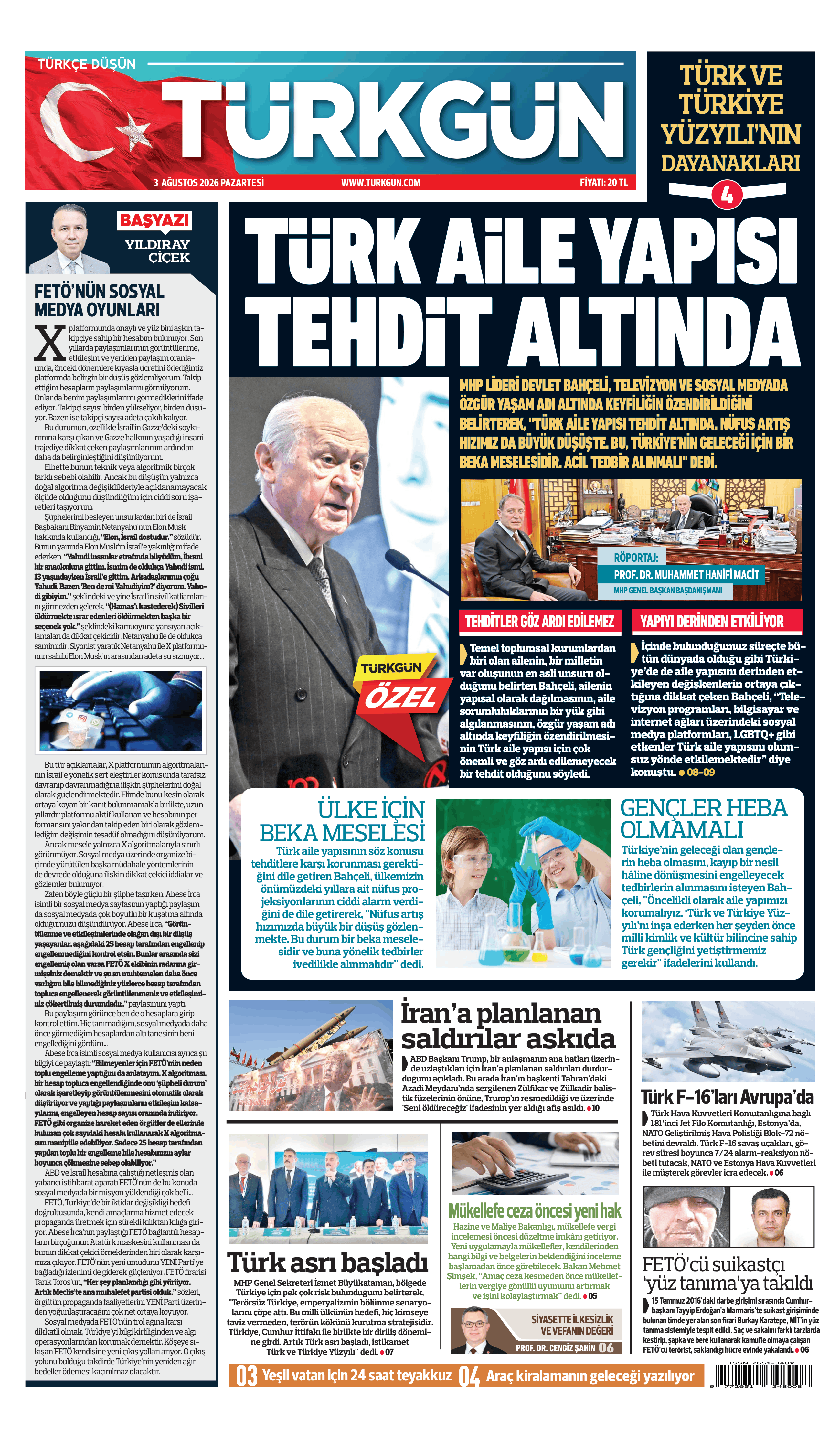 https://www.turkgun.com/Türkgün Gazetesi 3 Ağustos 2026