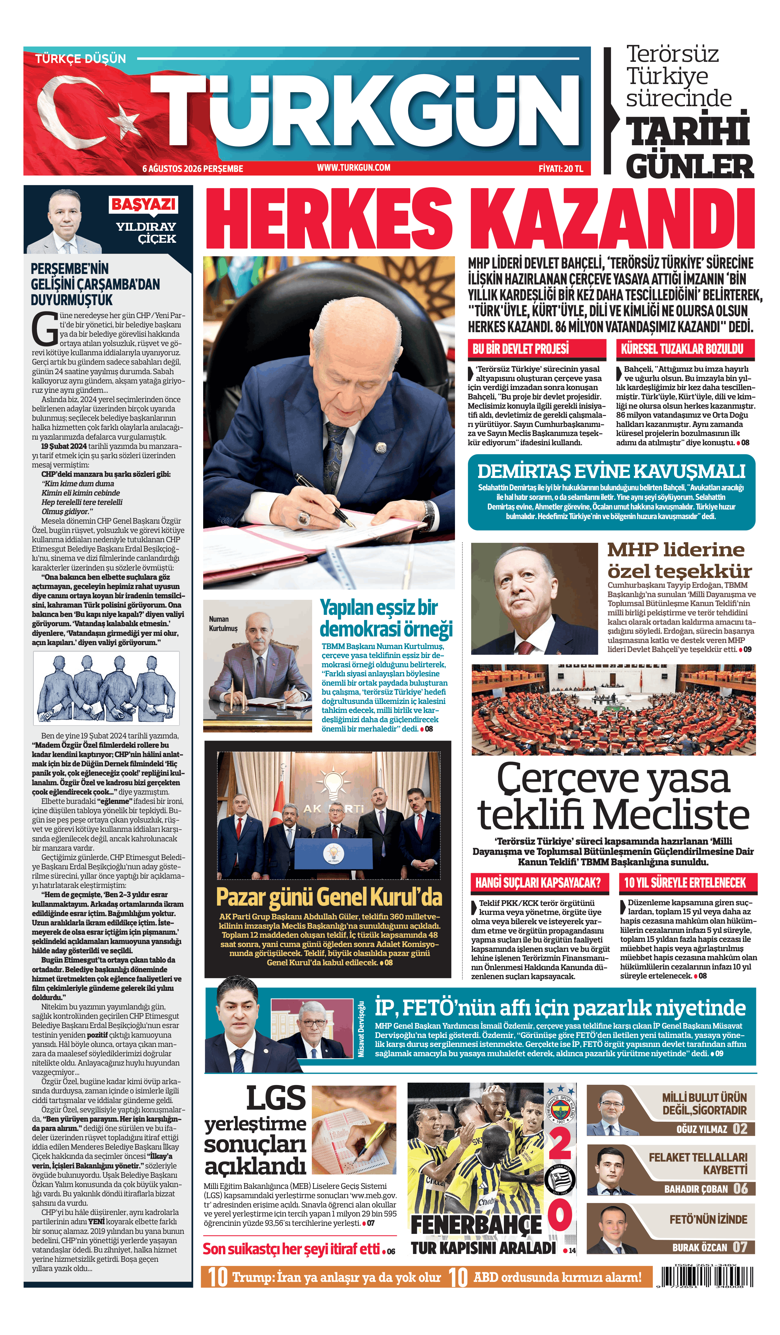 https://www.turkgun.com/Türkgün Gazetesi 6 Ağustos 2026