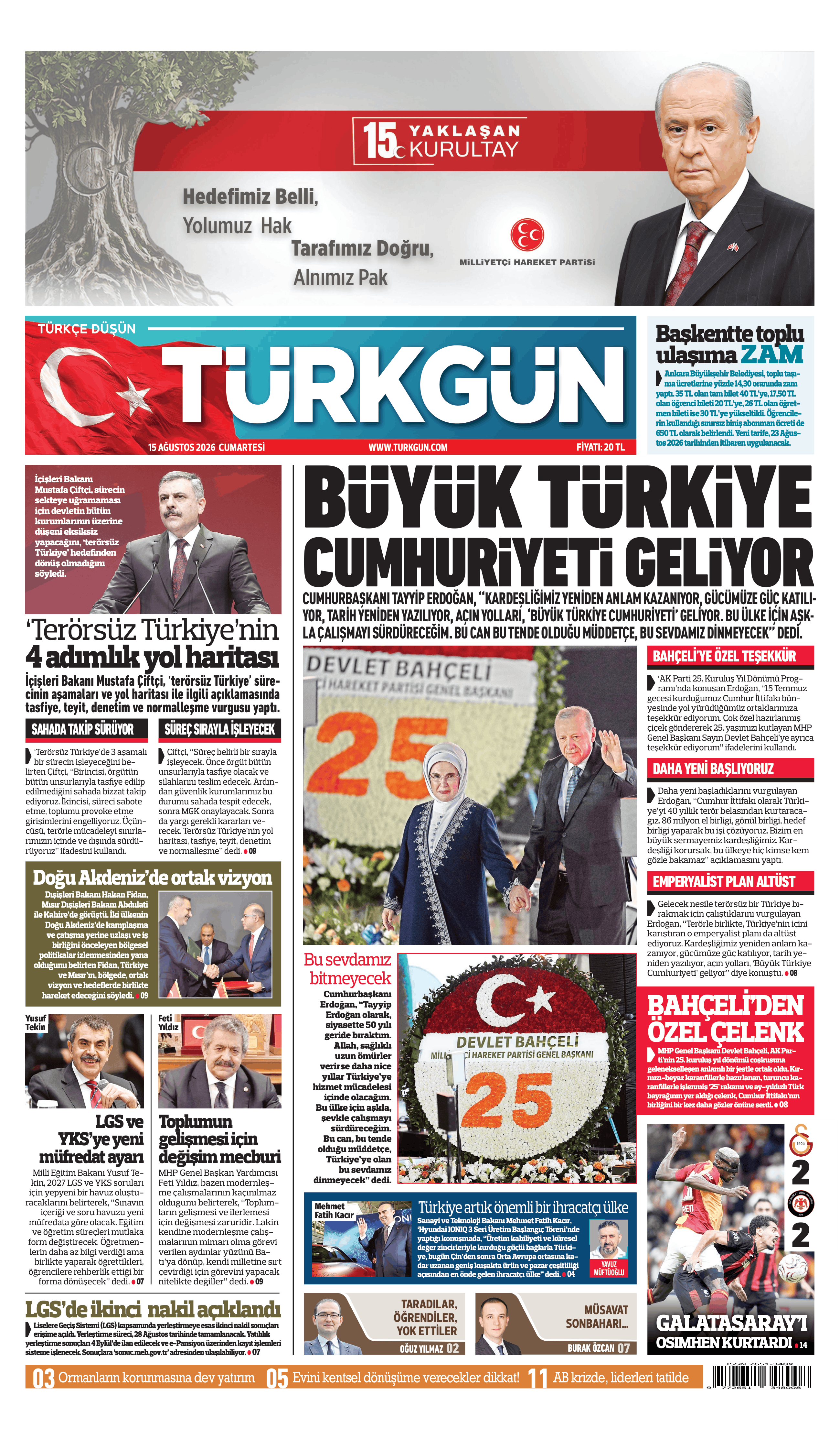 https://www.turkgun.com/Türkgün Gazetesi 15 Ağustos 2026