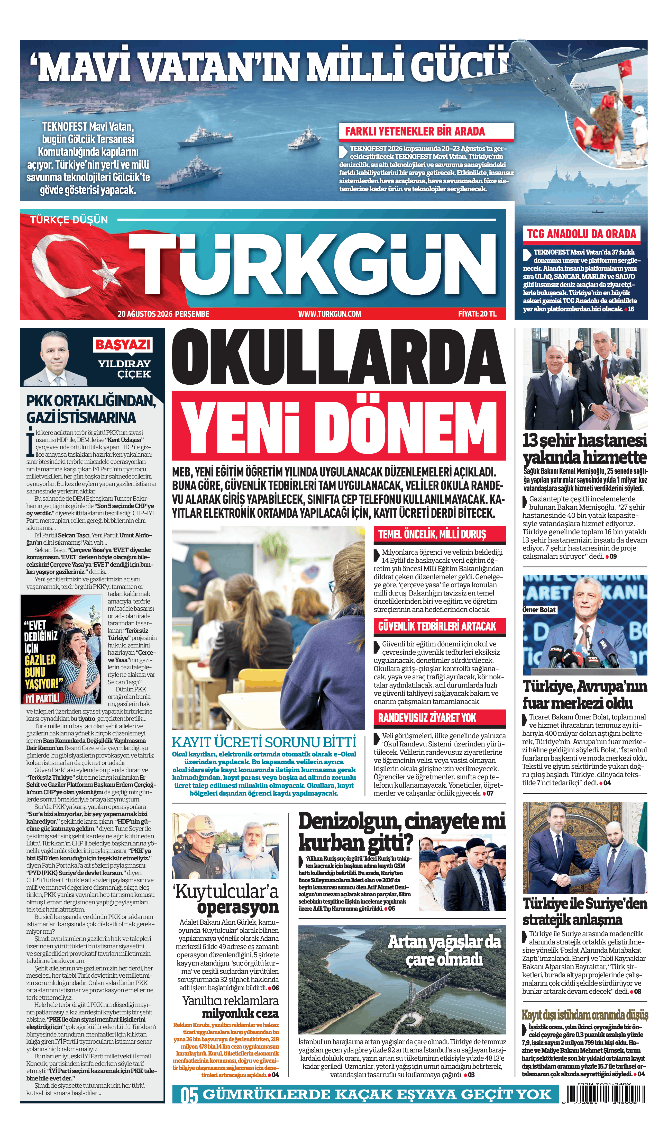 https://www.turkgun.com/Türkgün Gazetesi 20 Ağustos 2026