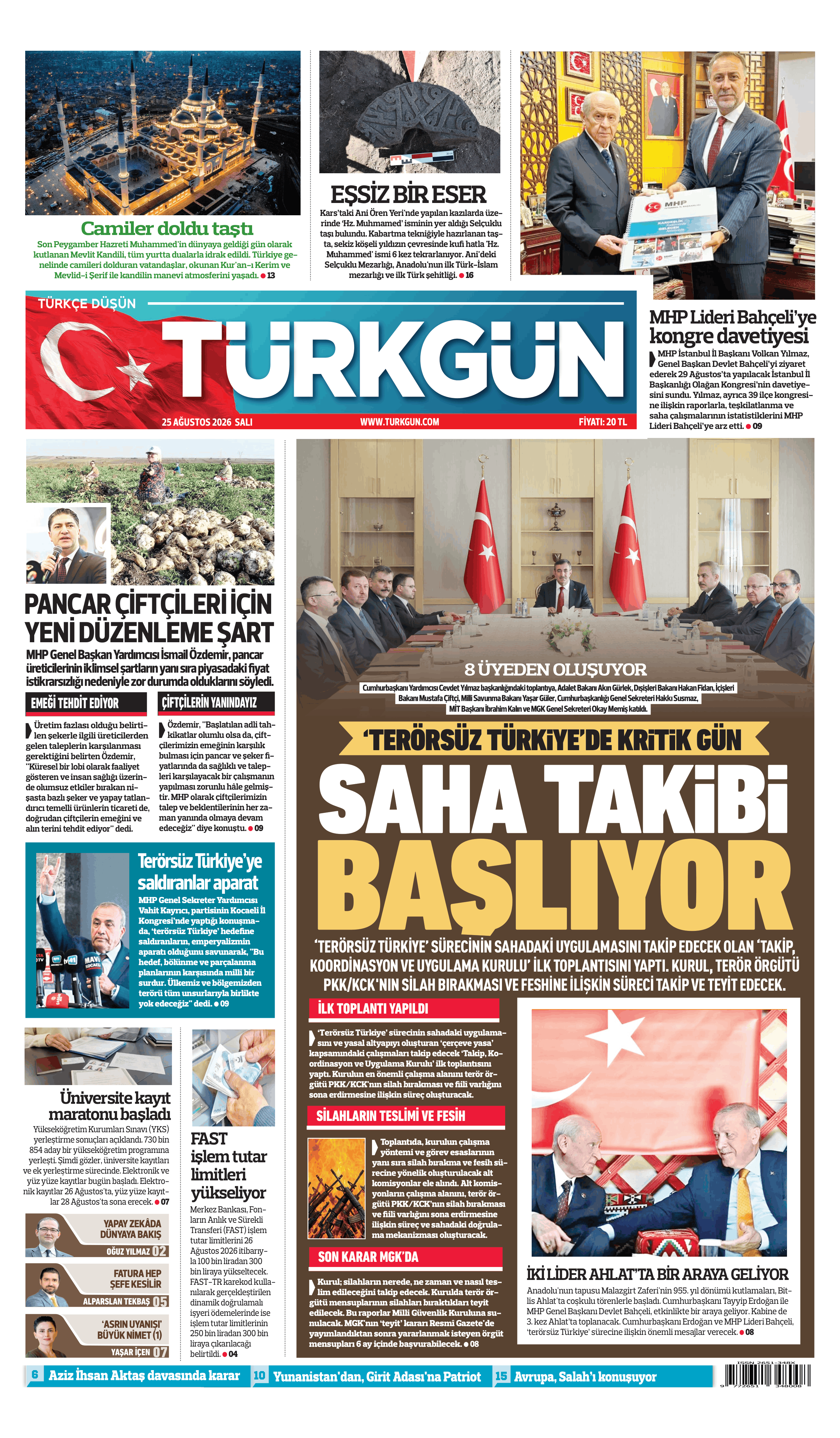 https://www.turkgun.com/Türkgün Gazetesi 25 Ağustos 2026