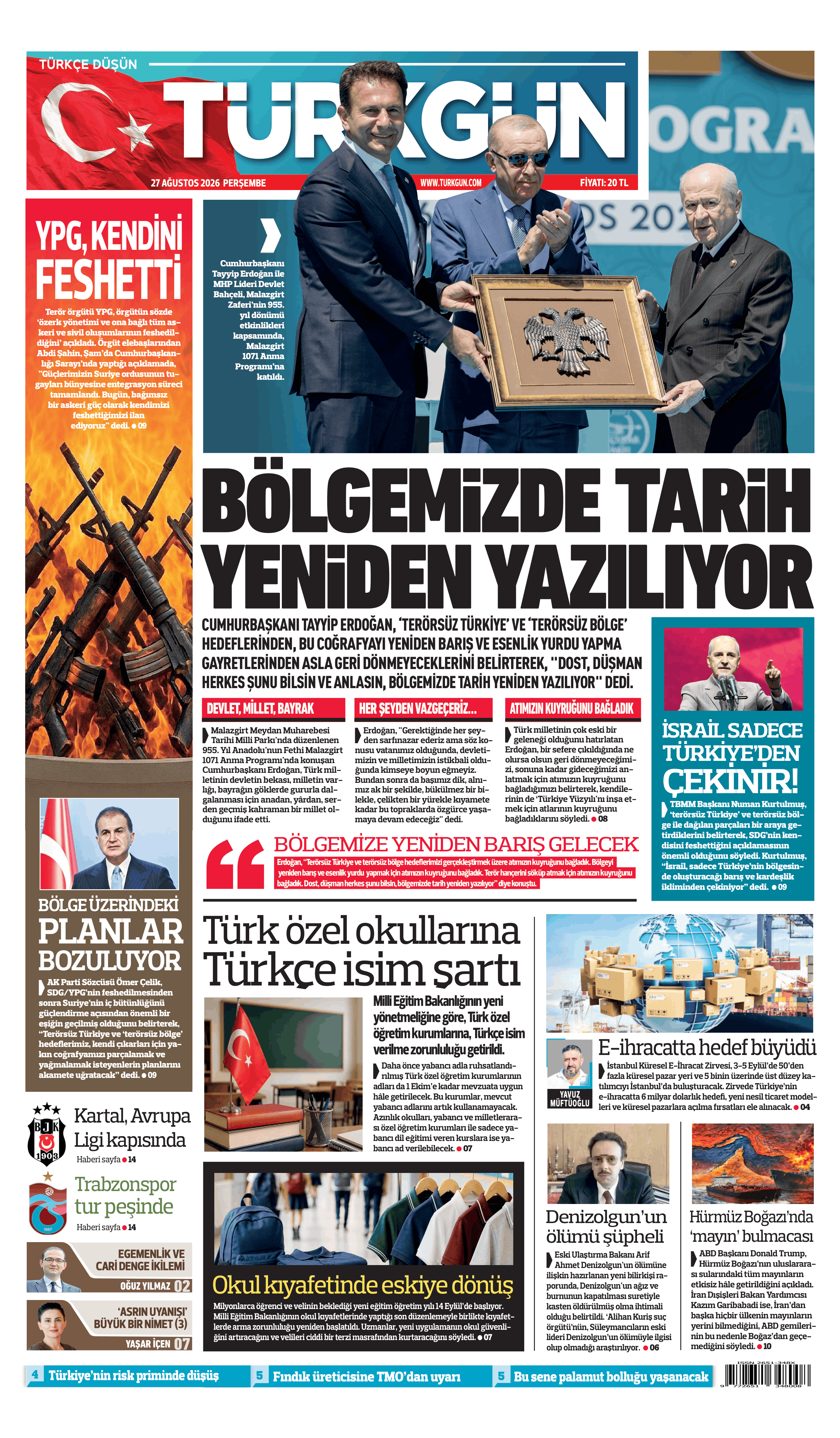 https://www.turkgun.com/Türkgün Gazetesi 27 Ağustos 2026