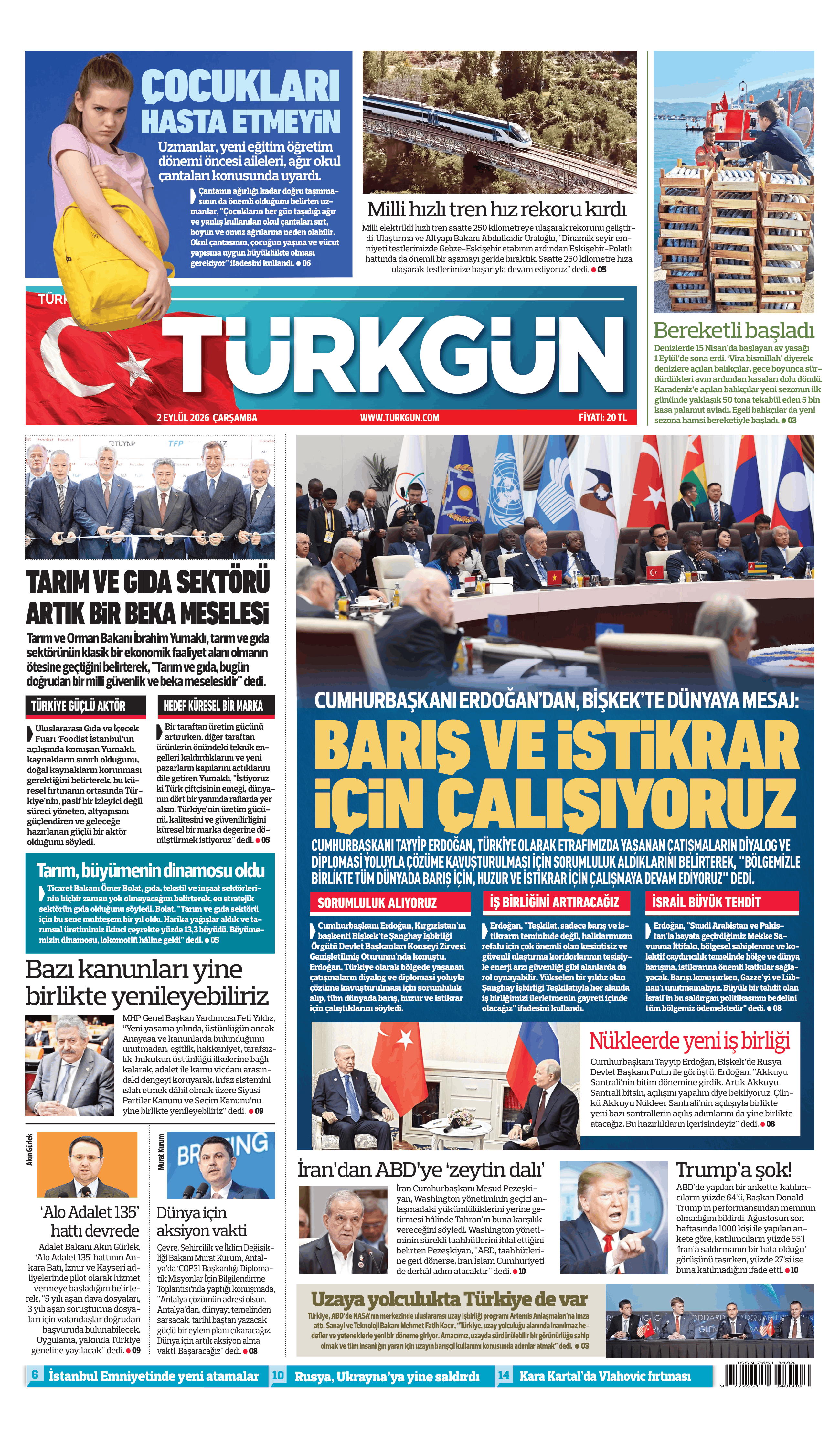 https://www.turkgun.com/Türkgün Gazetesi 2 Eylül 2026
