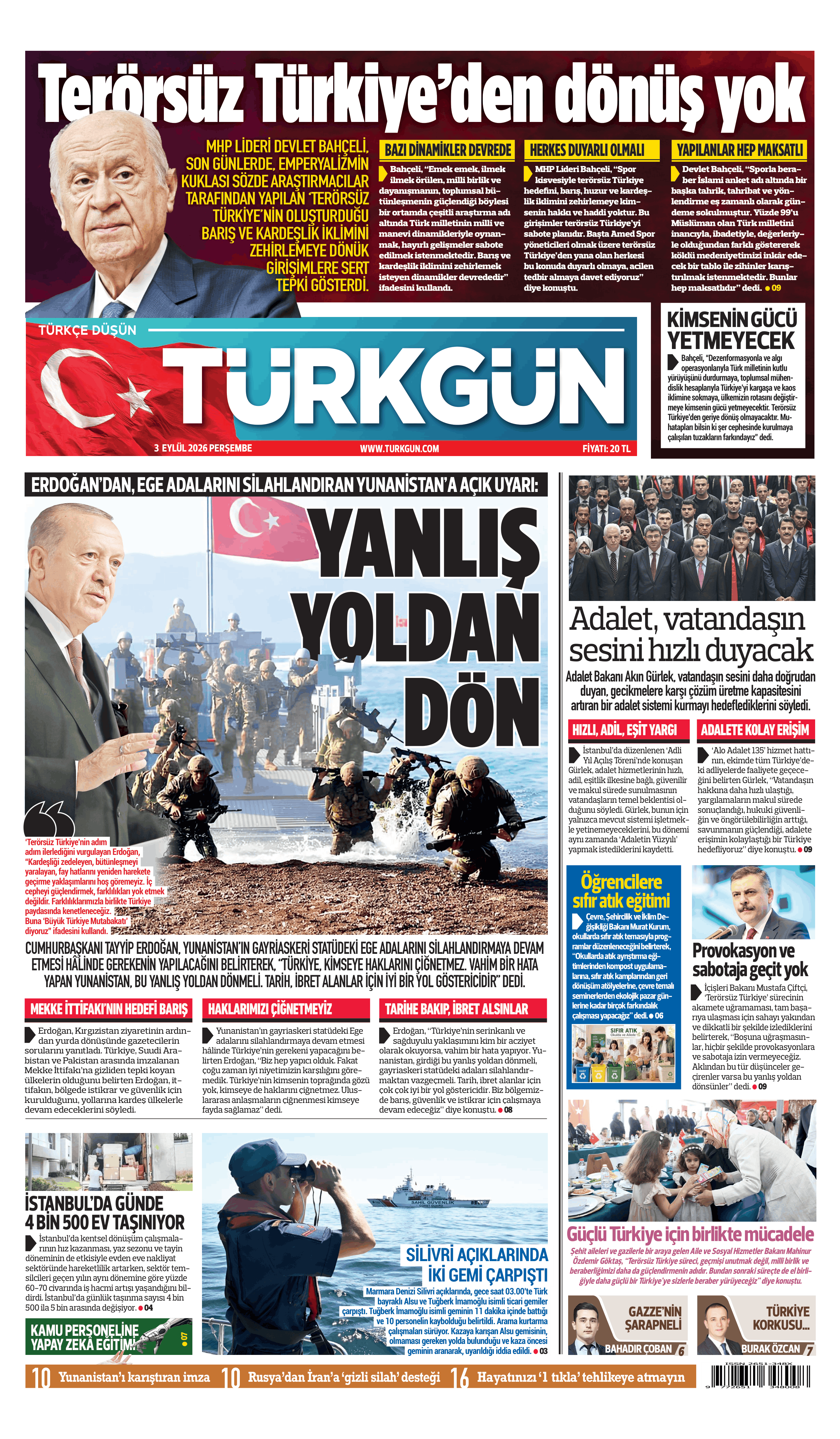 https://www.turkgun.com/Türkgün Gazetesi 3 Eylül 2026
