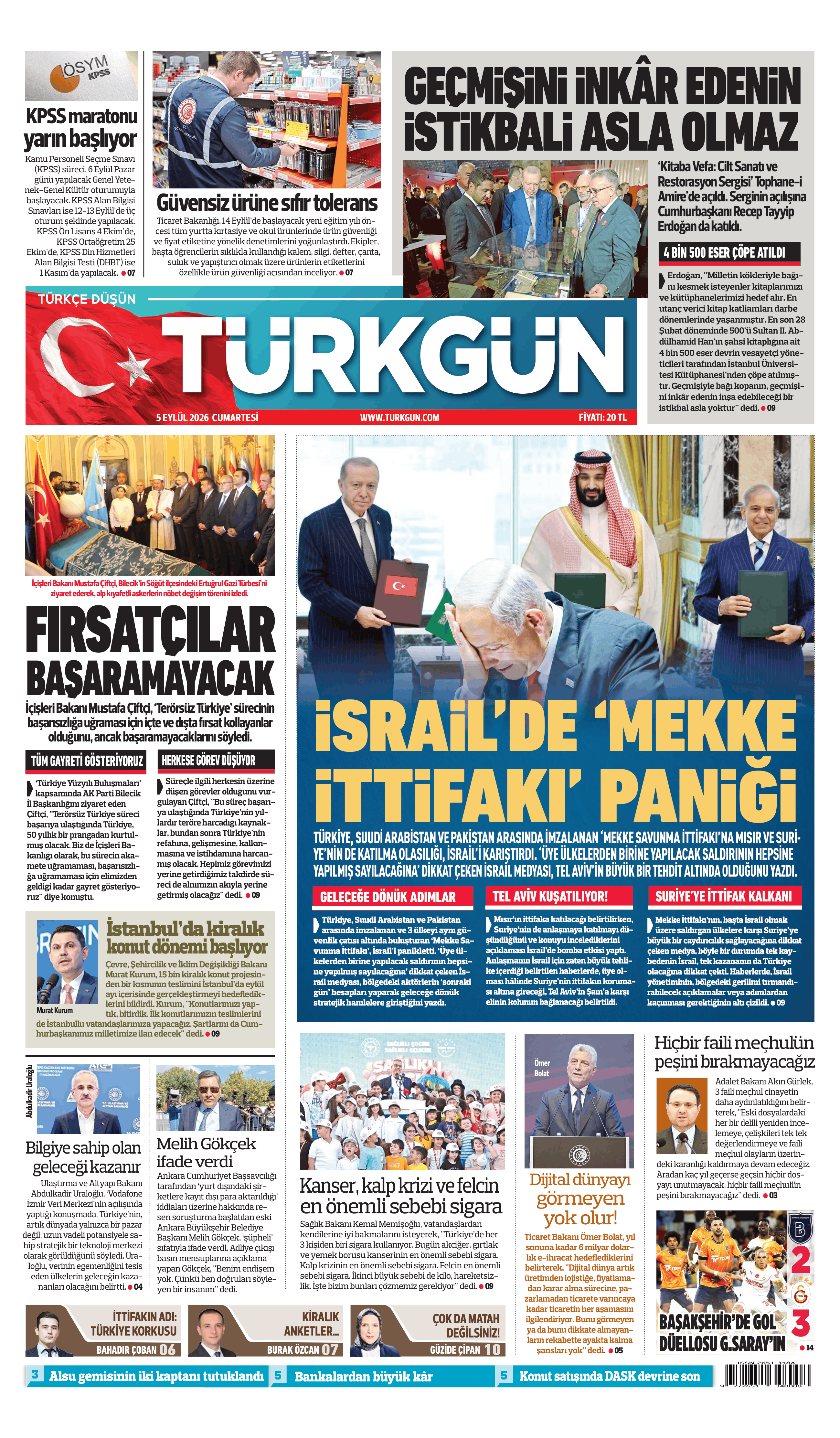https://www.turkgun.com/Türkgün Gazetesi 5 Eylül 2026