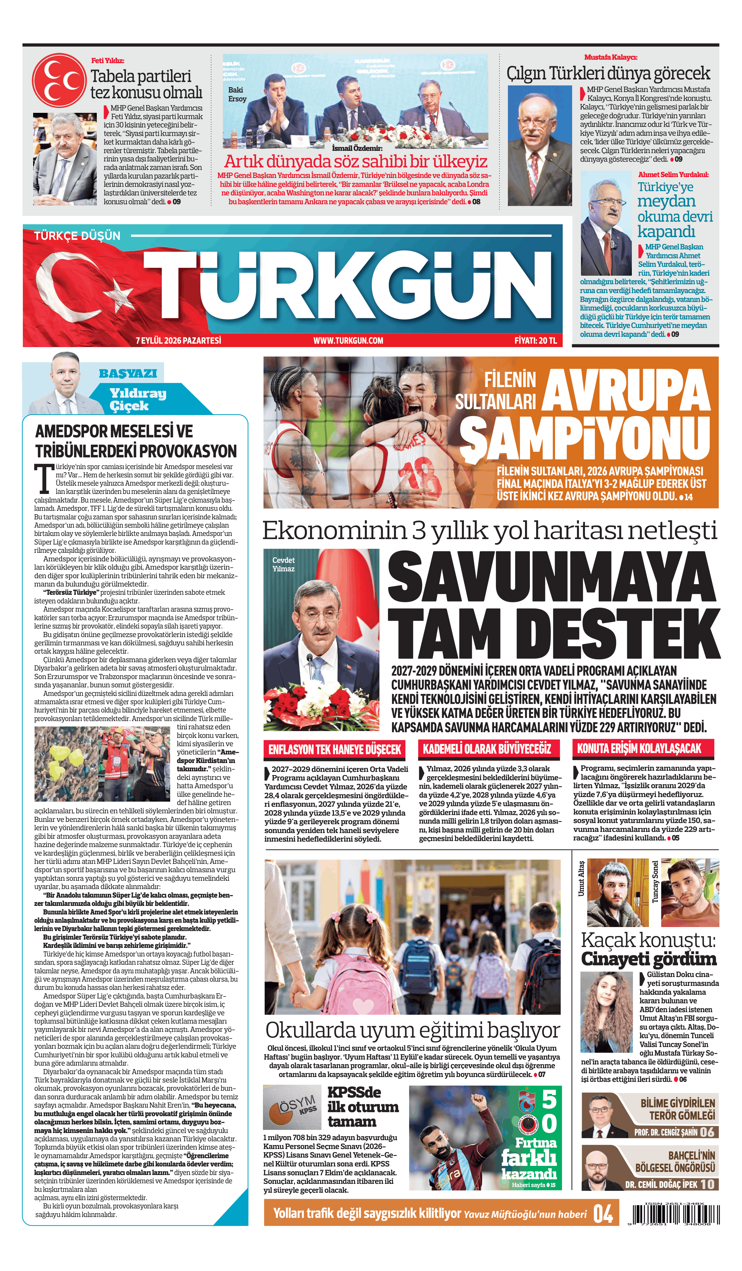 https://www.turkgun.com/Türkgün Gazetesi 7 Eylül 2026