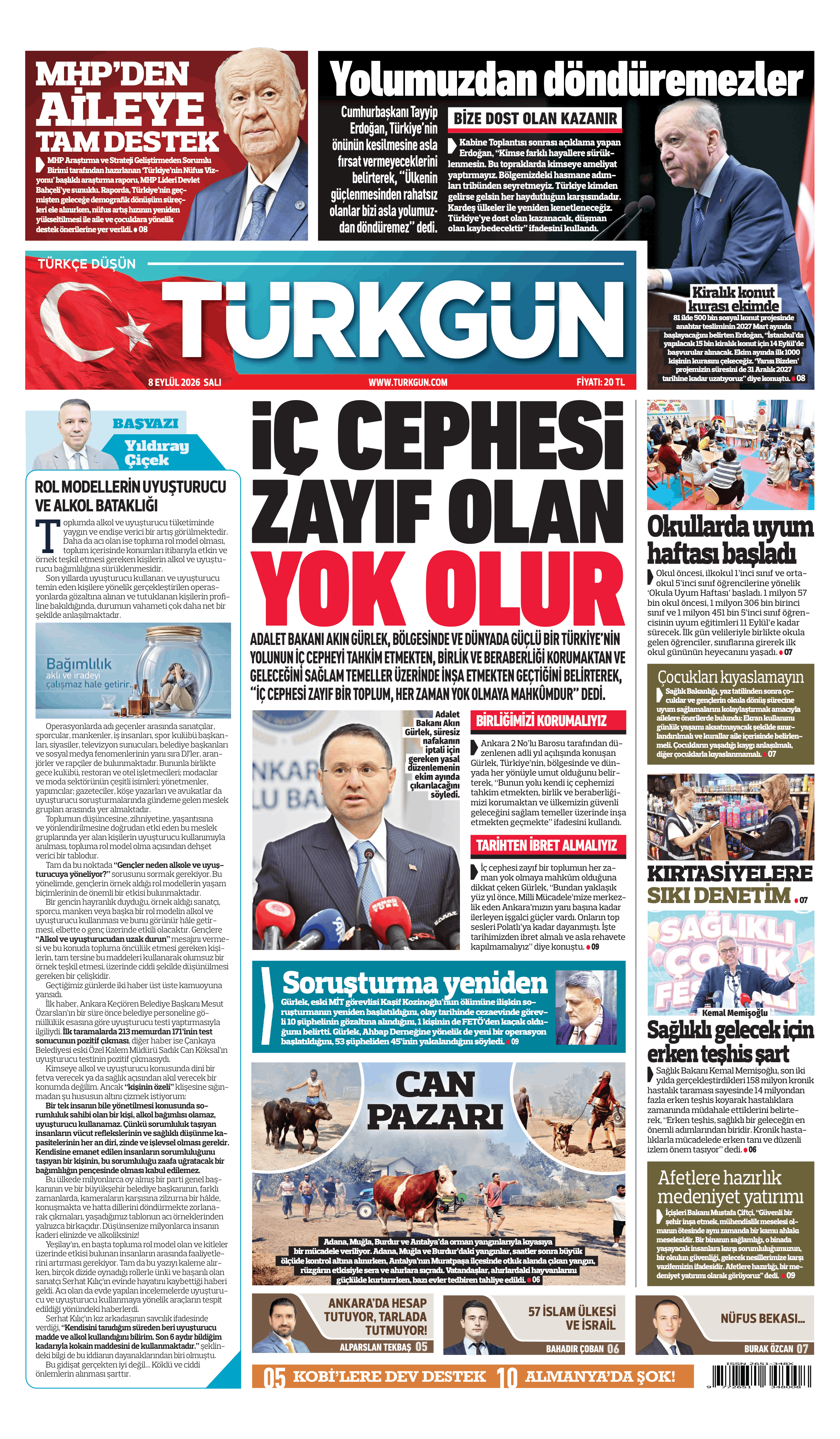https://www.turkgun.com/Türkgün Gazetesi 8 Eylül 2026