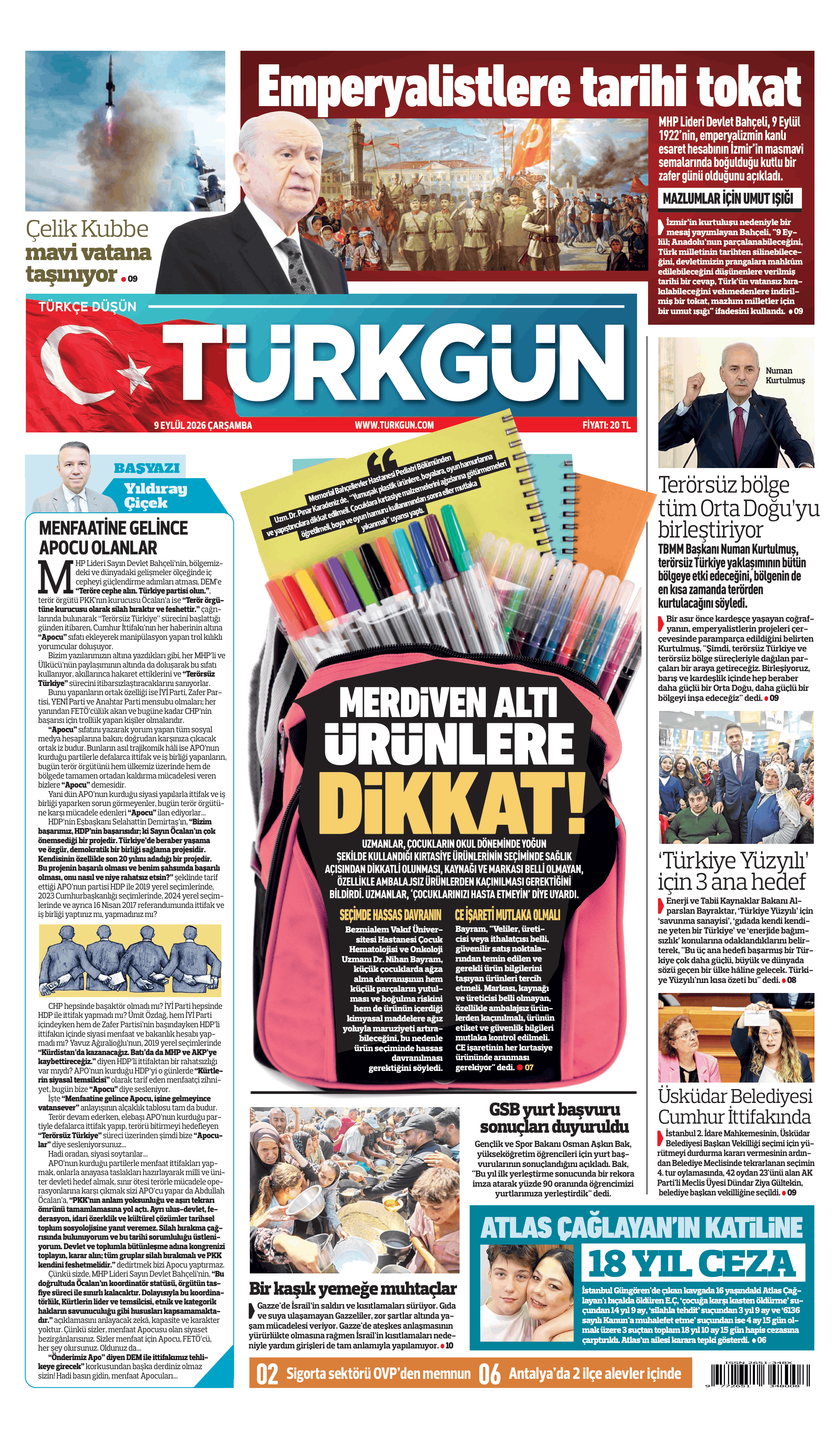 https://www.turkgun.com/Türkgün Gazetesi 9 Eylül 2026