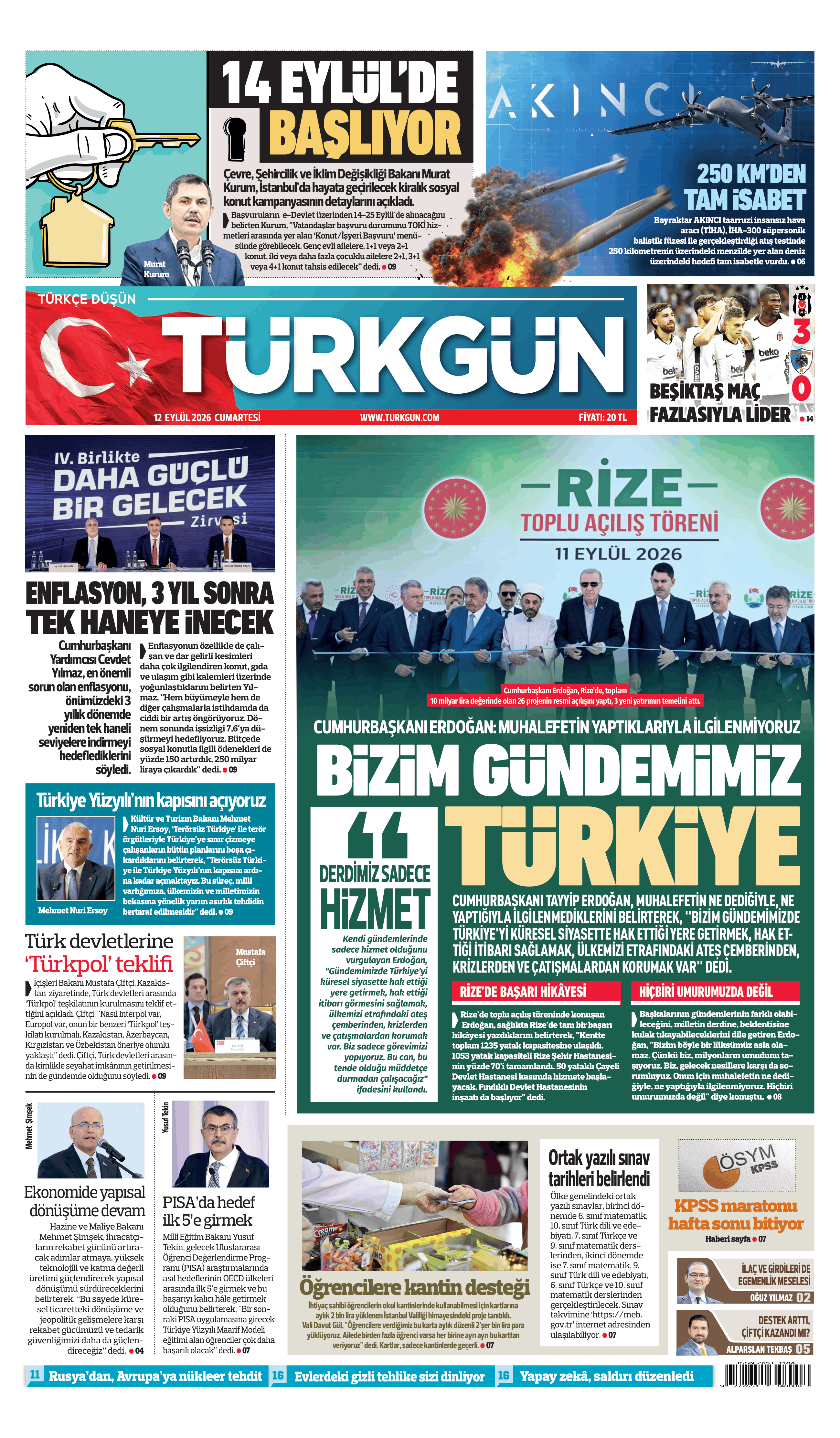 https://www.turkgun.com/Türkgün Gazetesi 12 Eylül 2026