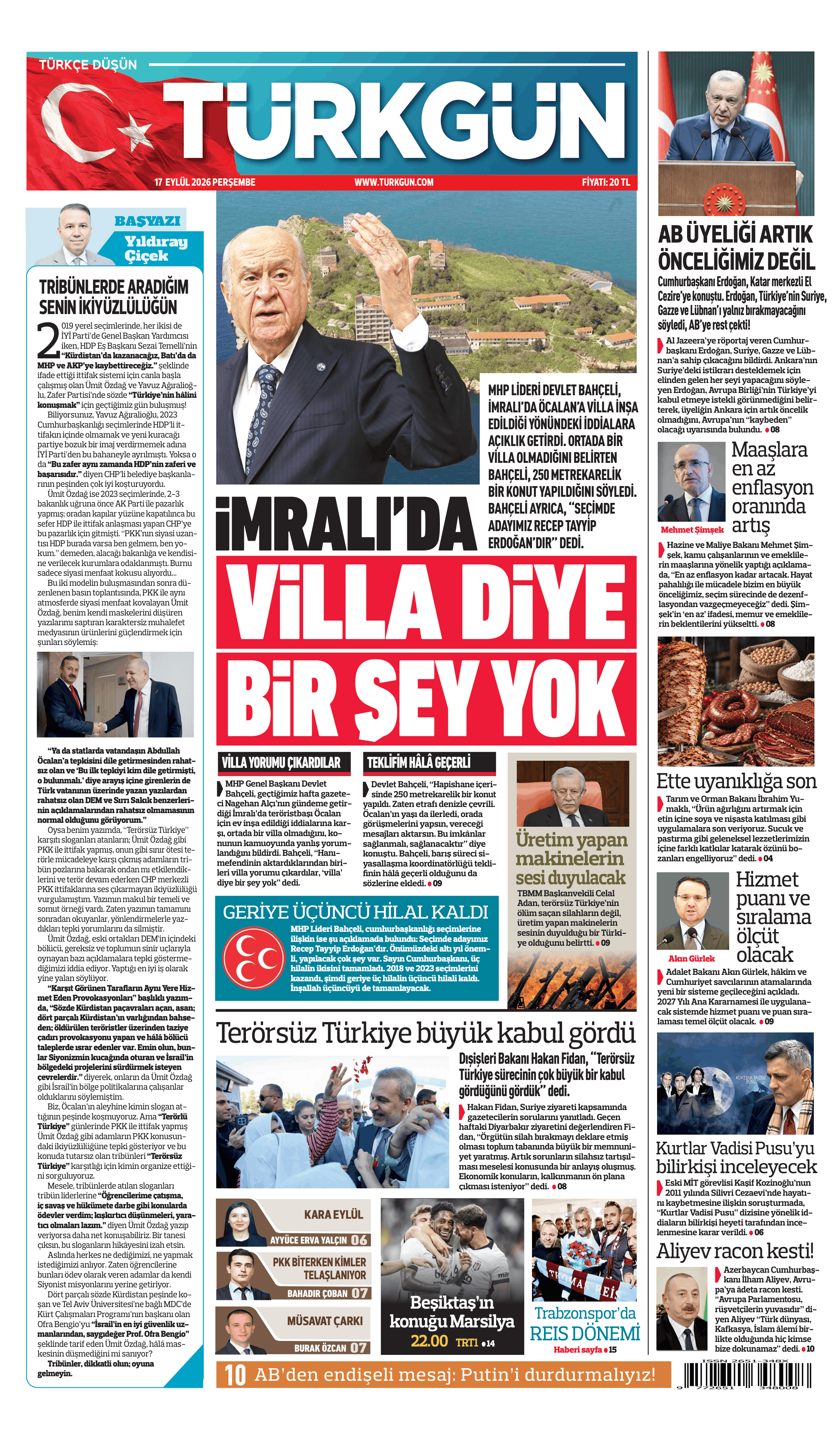 https://www.turkgun.com/Türkgün Gazetesi 17 Eylül 2026