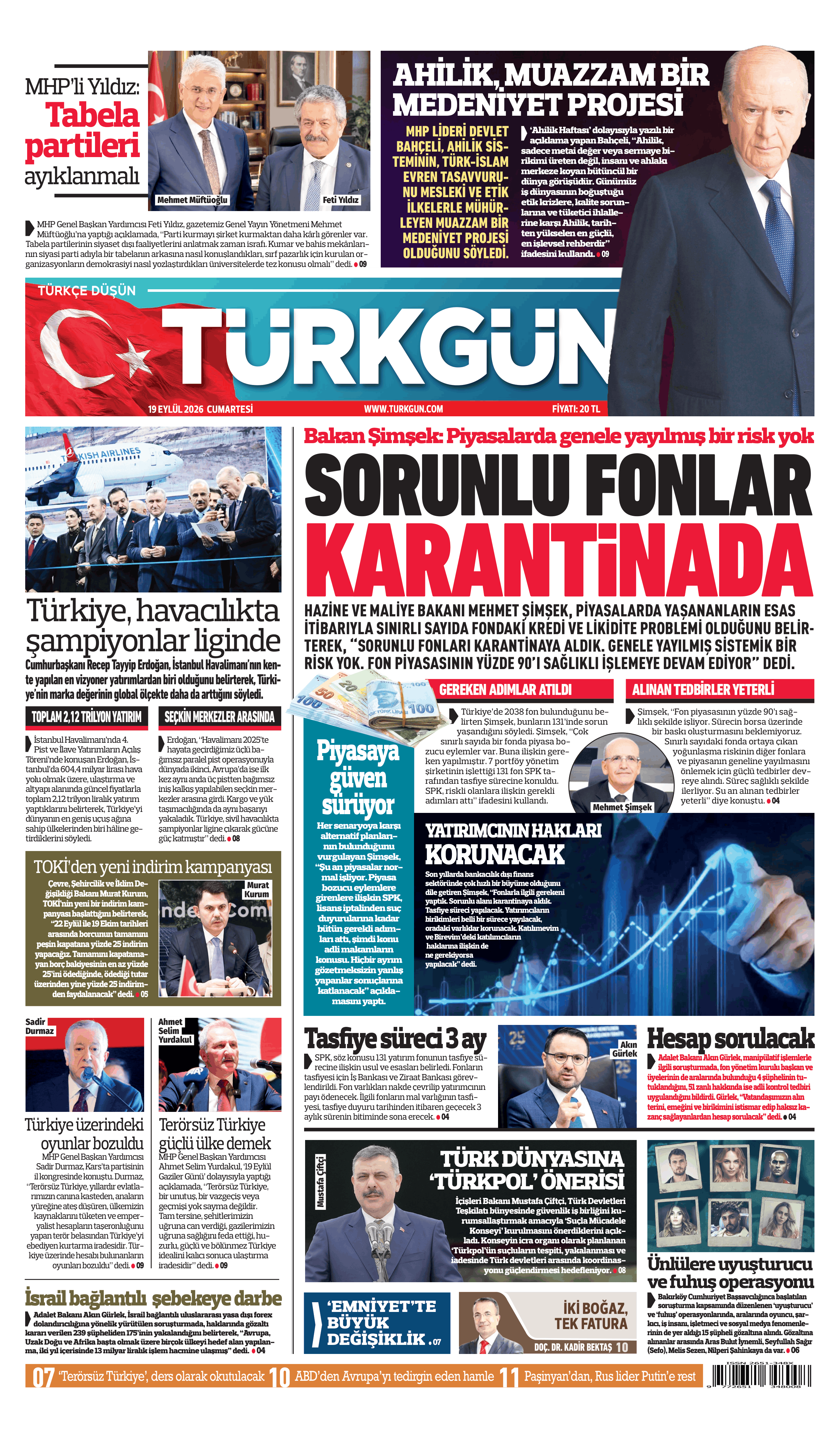 https://www.turkgun.com/Türkgün Gazetesi 19 Eylül 2026