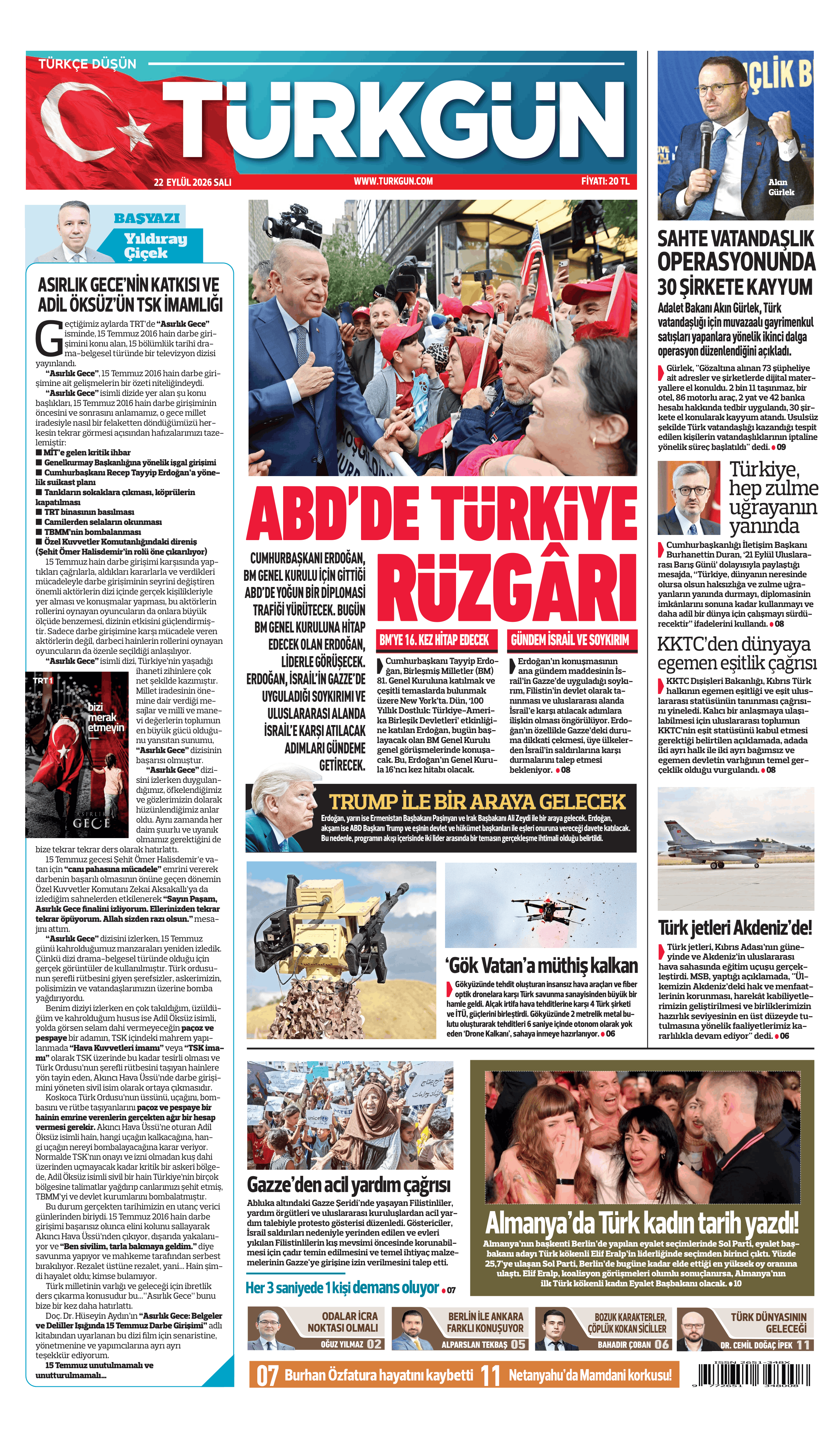 https://www.turkgun.com/Türkgün Gazetesi 22 Eylül 2026