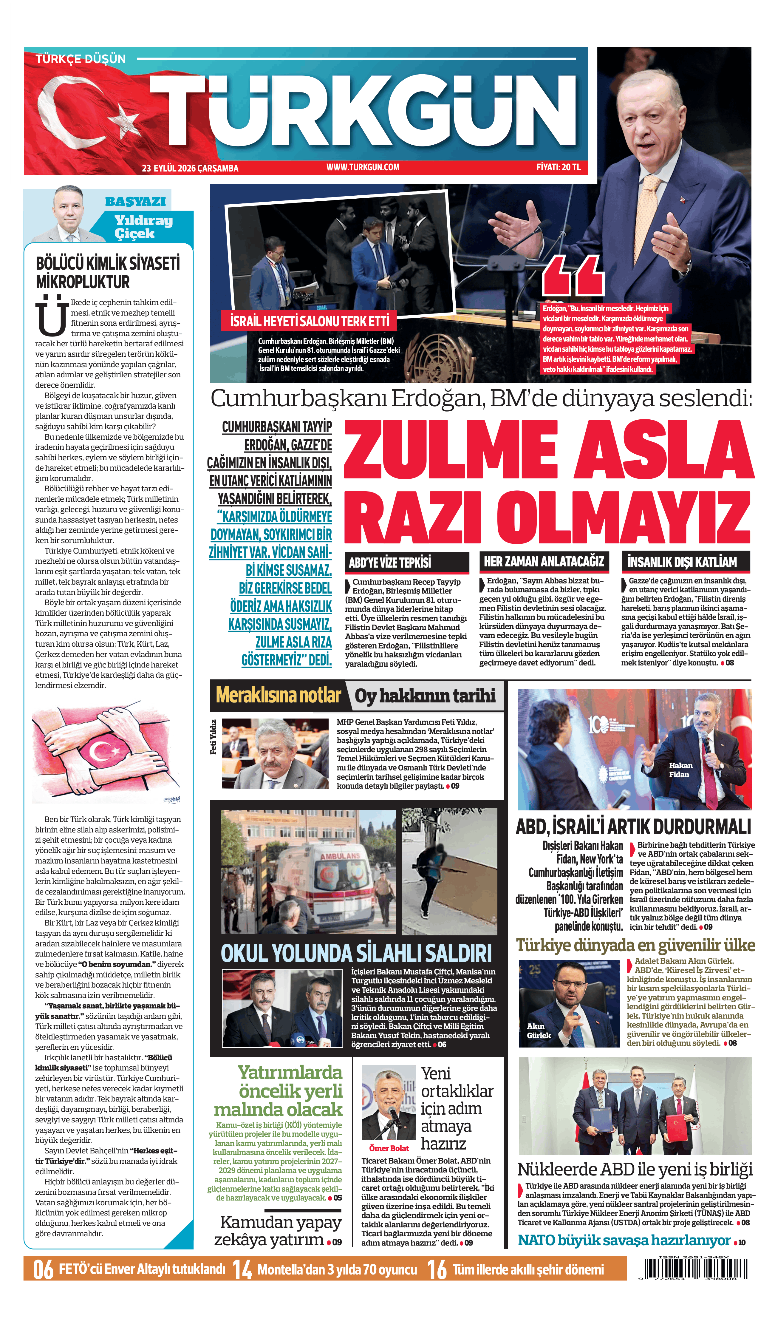 https://www.turkgun.com/Türkgün Gazetesi 23 Eylül 2026