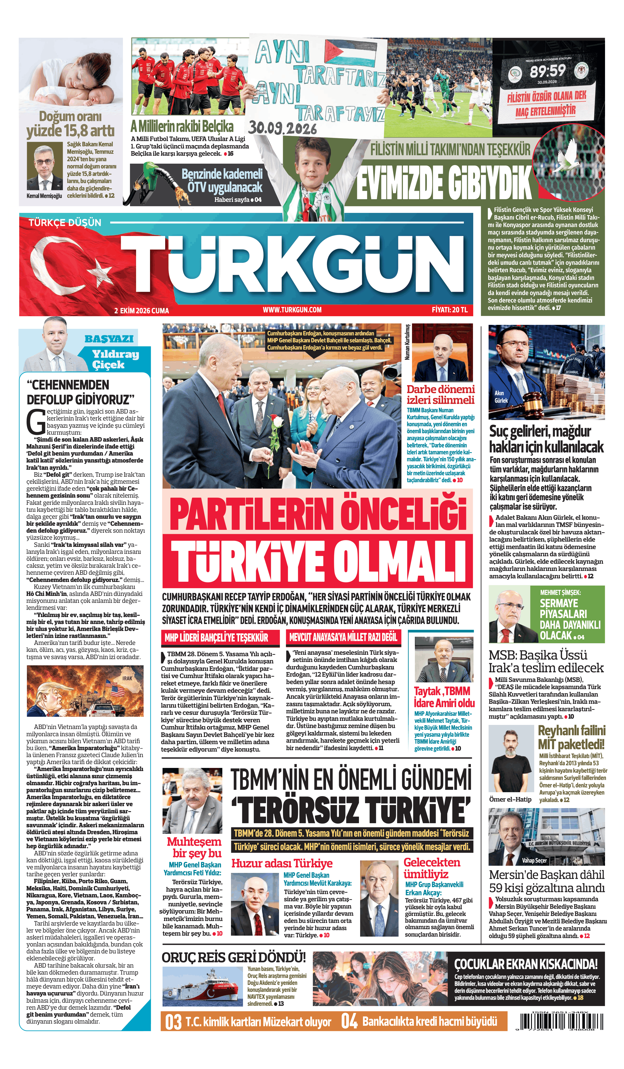 https://www.turkgun.com/Türkgün Gazetesi 2 Ekim 2026