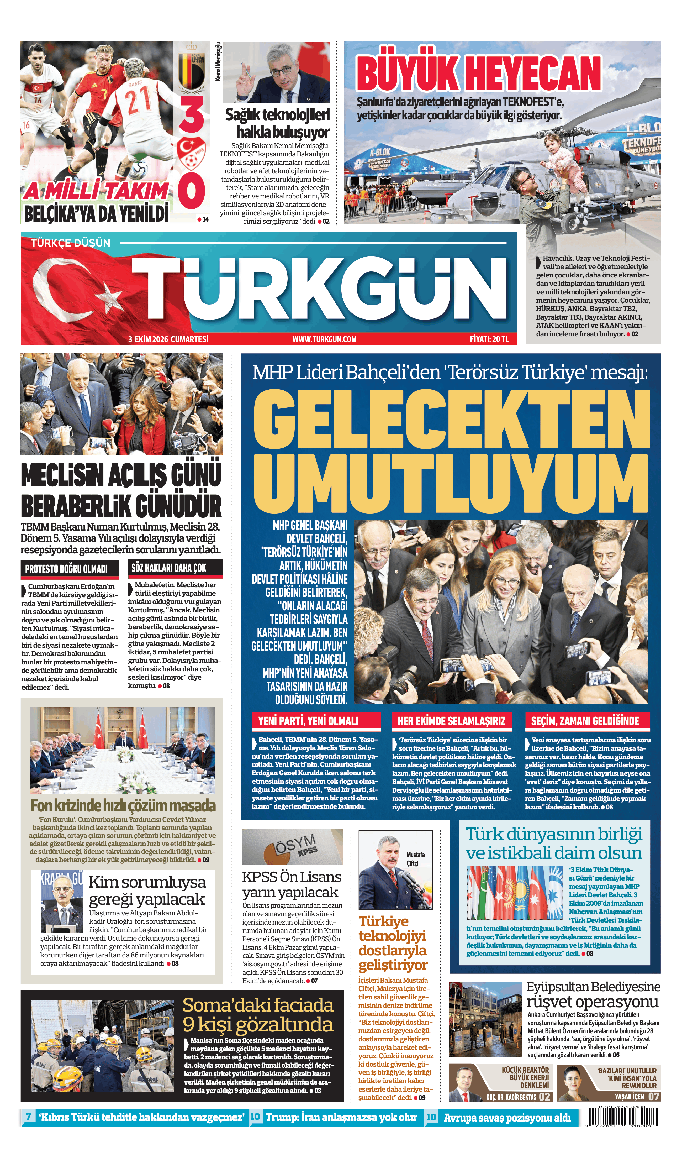 https://www.turkgun.com/Türkgün Gazetesi 3 Ekim 2026