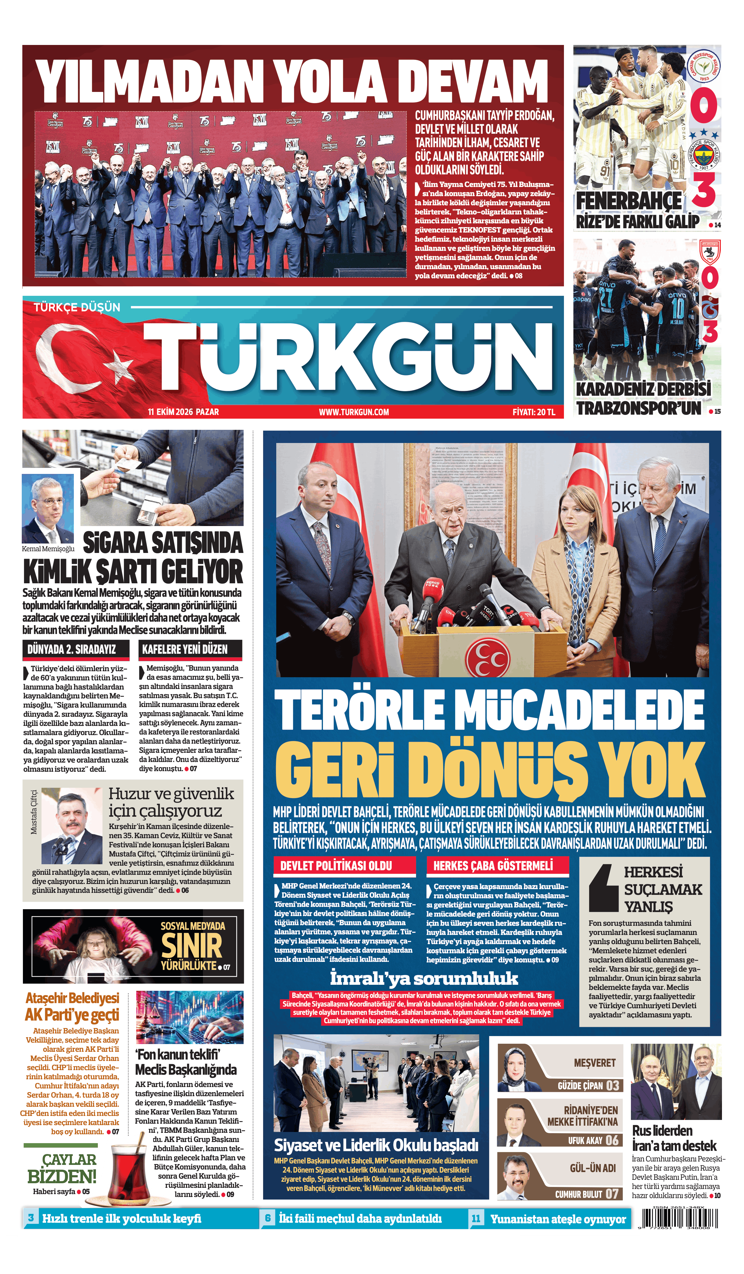 https://www.turkgun.com/Türkgün Gazetesi 11 Ekim 2026