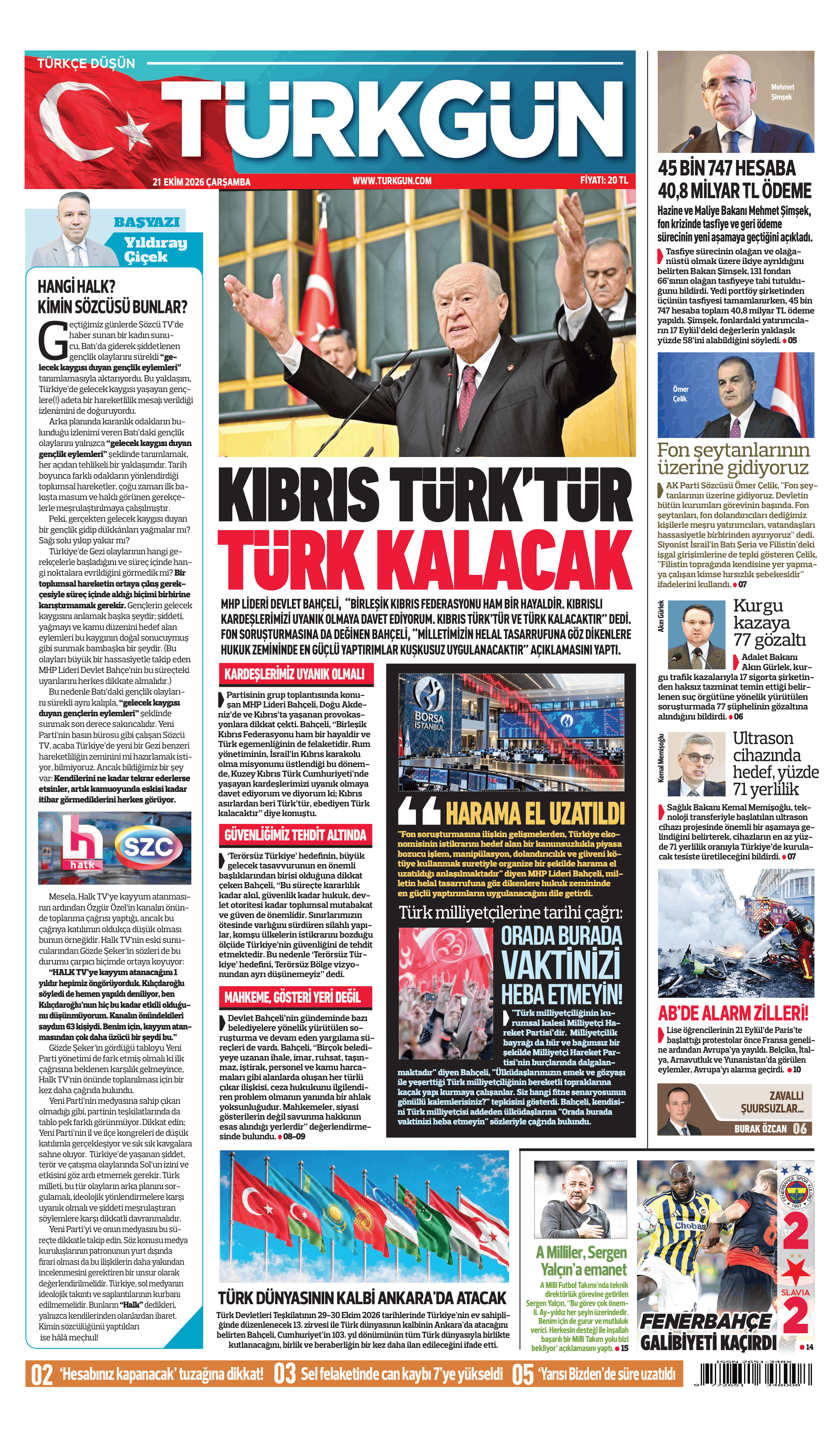https://www.turkgun.com/Türkgün Gazetesi 21 Ekim 2026