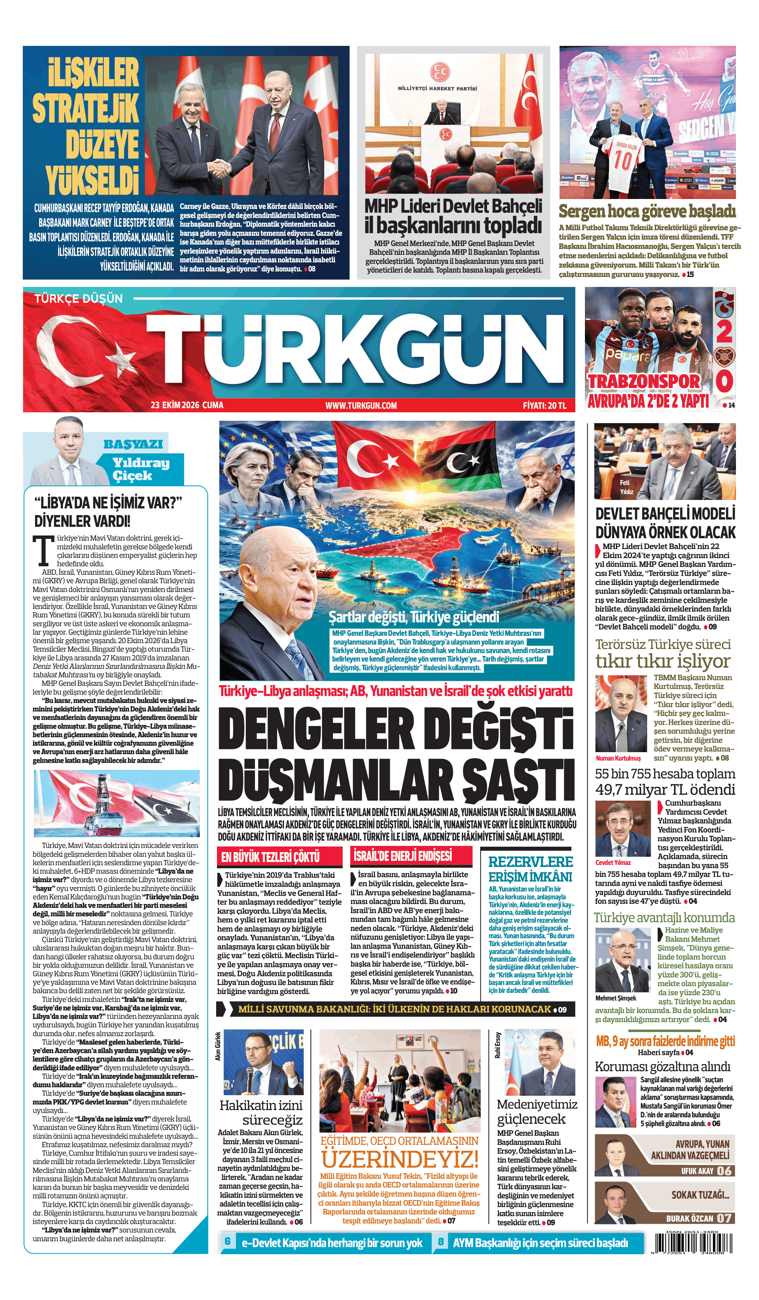 https://www.turkgun.com/Türkgün Gazetesi 23 Ekim 2026