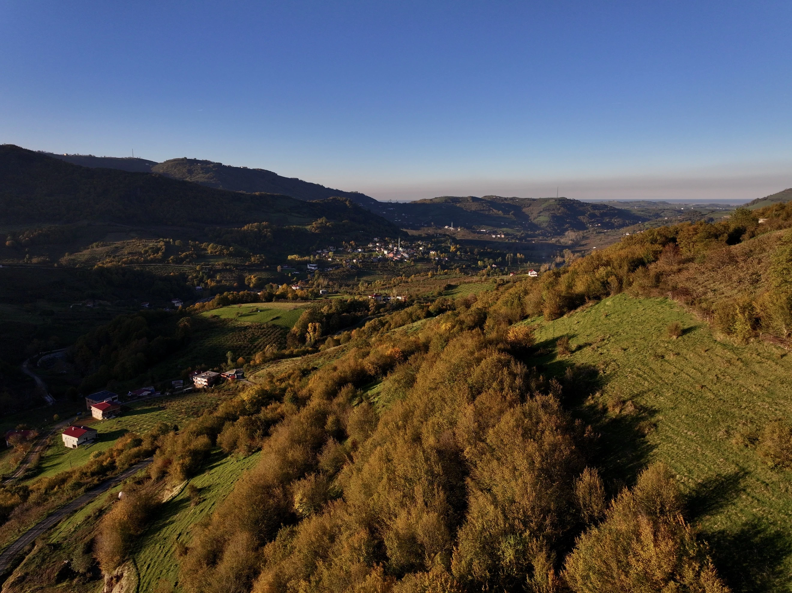 Samsun'daki Nebiyan Dağı sonbahar renklerine büründü 2