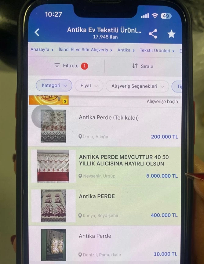 Antika perde furyası rayından çıktı! Fiyatlar abartı... 5