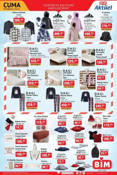 20 Aralık 2024 BİM aktüel: Haftanın son fırsat ürünleri cazip fiyatlarla... 2