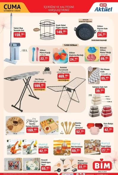 BİM'e yılbaşı süsleri geliyor! 13 Aralık BİM aktüel ürünler kataloğu çıktı! 5