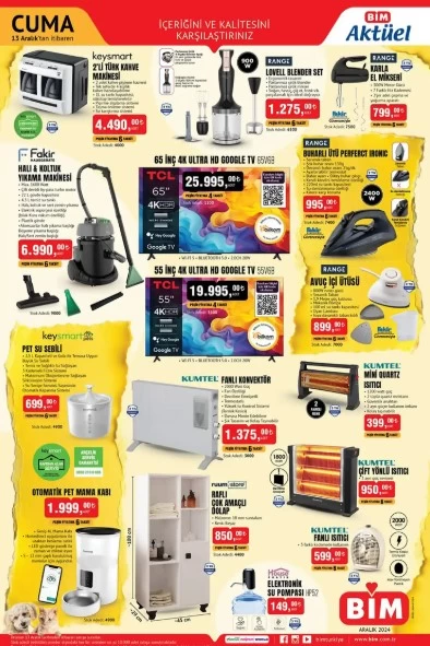 BİM'e yılbaşı süsleri geliyor! 13 Aralık BİM aktüel ürünler kataloğu çıktı! 7