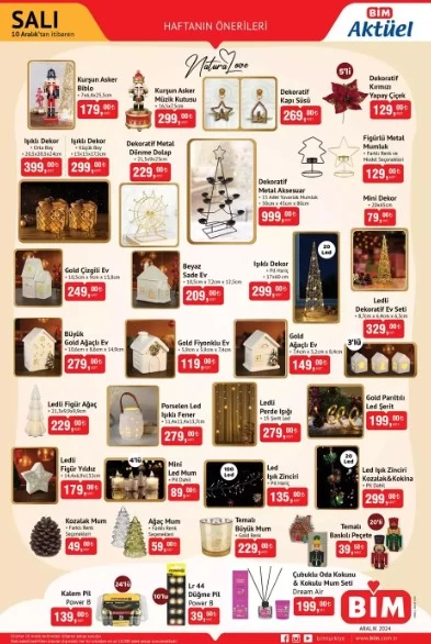 BİM'e yılbaşı süsleri geliyor! 13 Aralık BİM aktüel ürünler kataloğu çıktı! 1