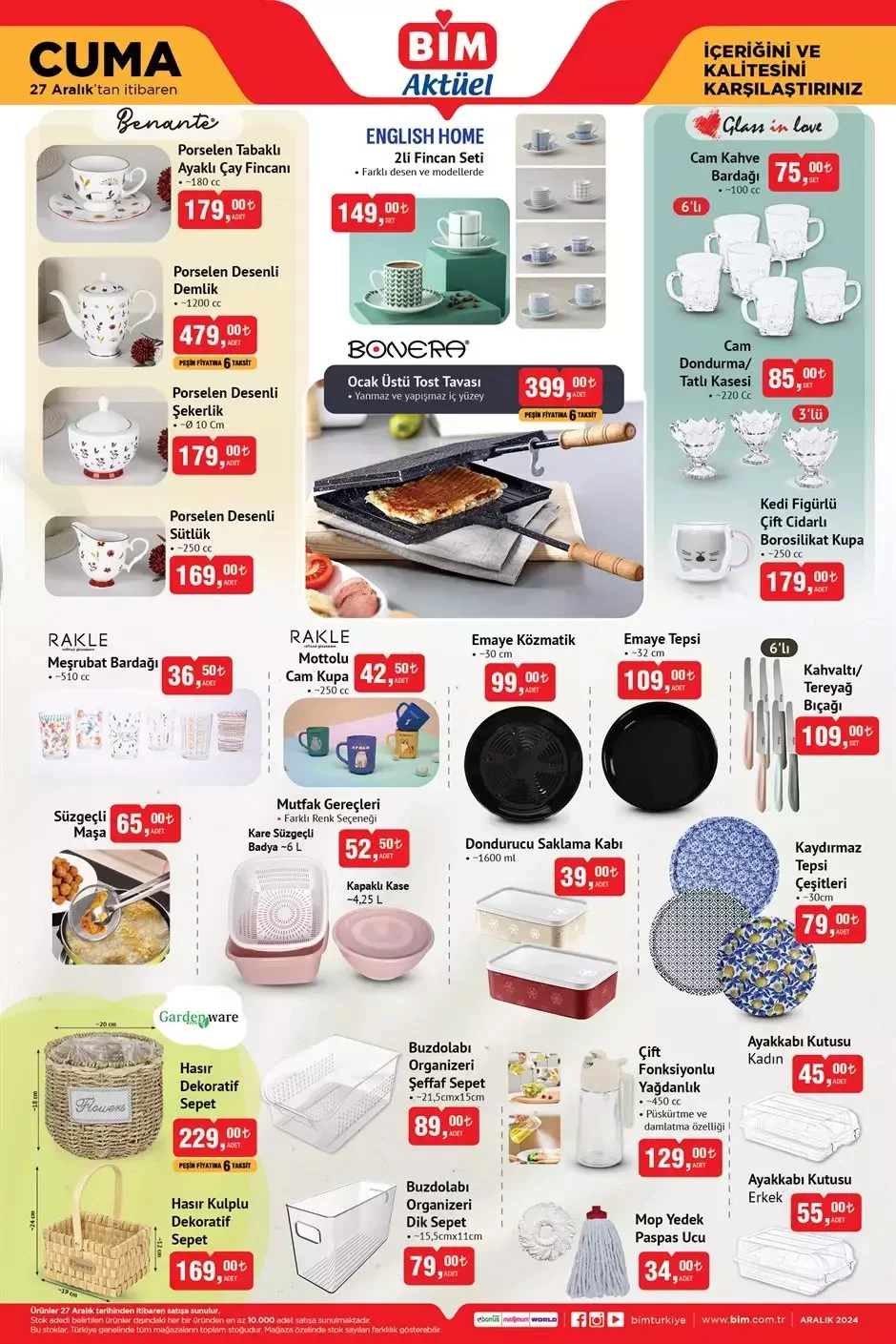 27 Aralık BİM aktüel ürünler kataloğunda yeni yıl fırsatları: Yılbaşı sofranıza şıklık katın... 5