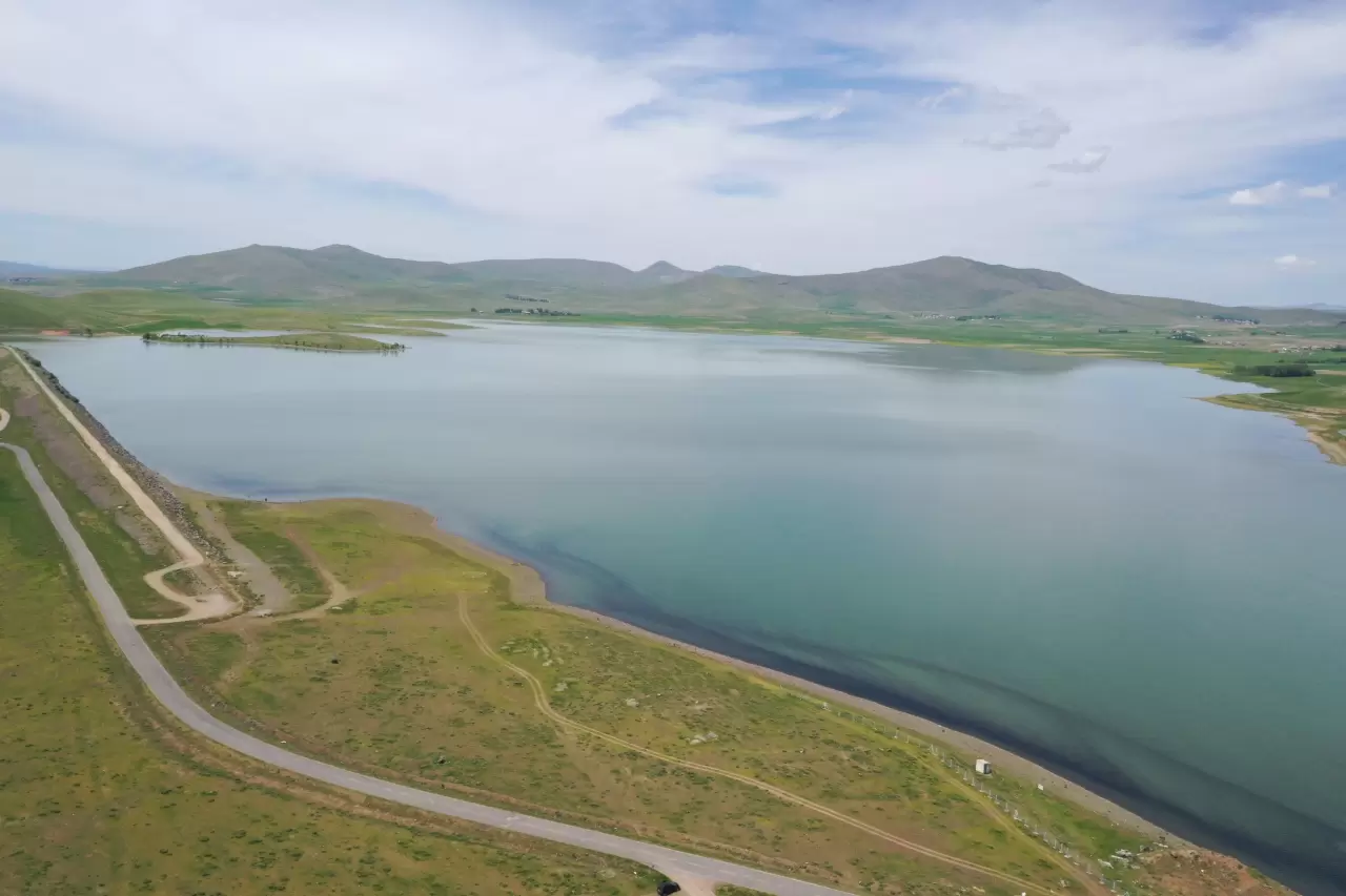 Patnos Barajı'nda su seviyesi kar suları ve ilkbahar yağışlarıyla yükseldi 4