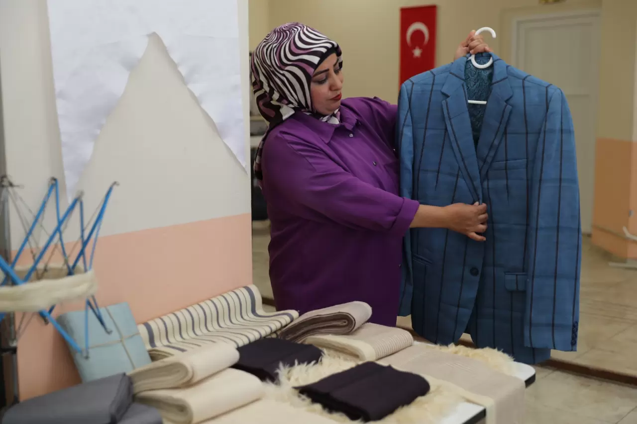 Kadın ustalar "şal şapik" kumaşını yaşatmak için tezgah başında 5