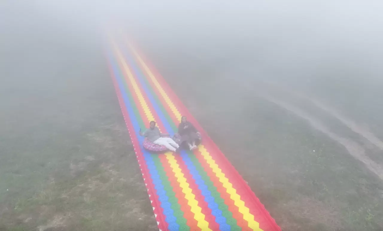 Yaylada 161 metrelik adrenalin kaydırağı 7