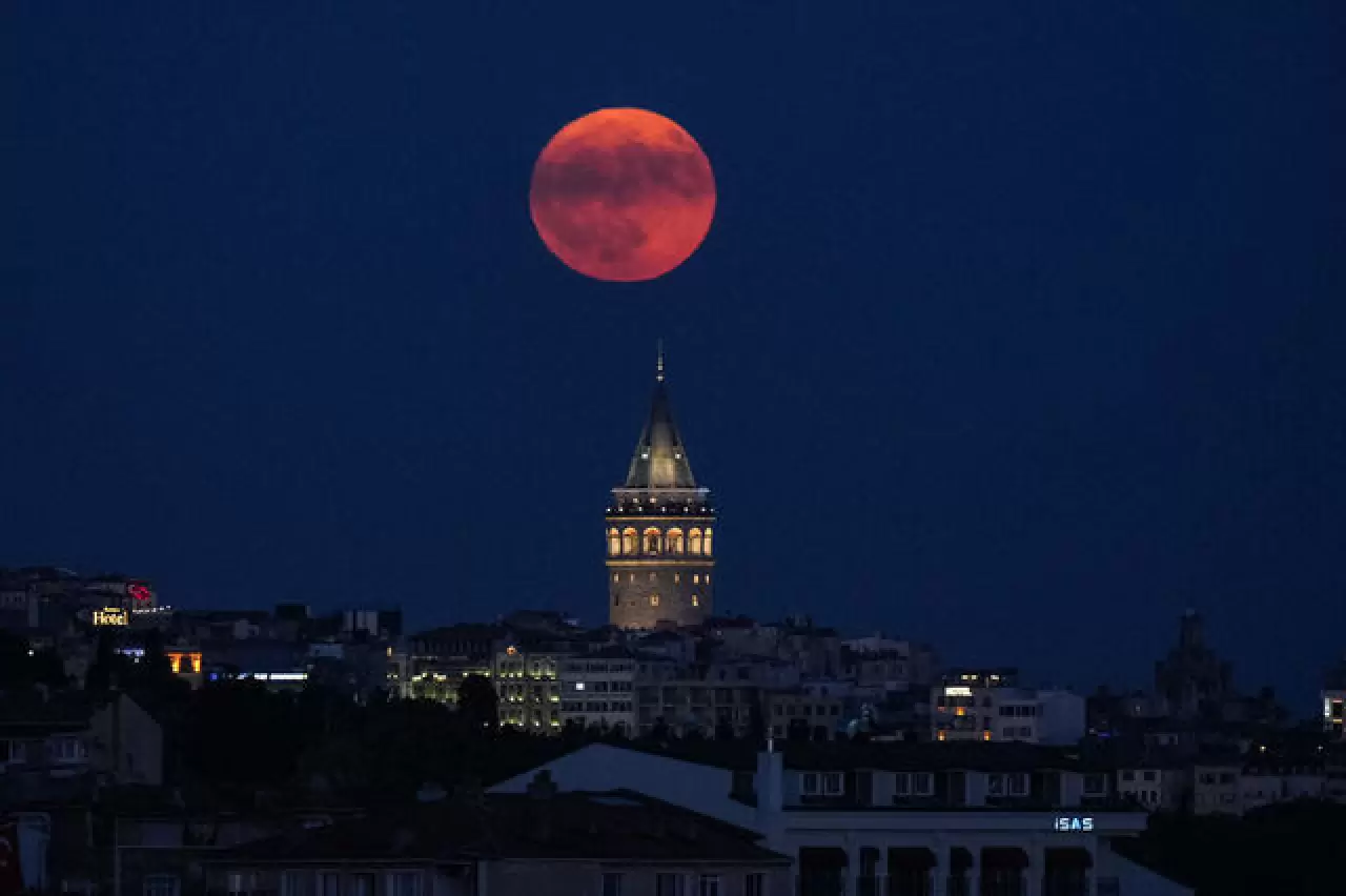 Türkiye'den Dolunay manzaraları 1