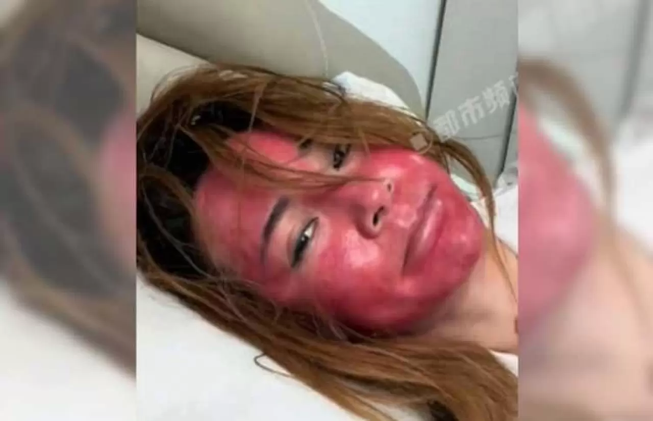 22 yıldır makyajını temizlemeyen kadının son hali şoke etti! 4