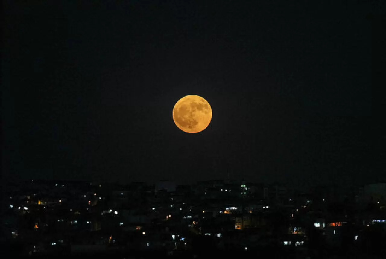 Türkiye'den Dolunay manzaraları 6