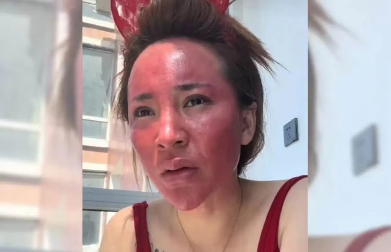 22 yıldır makyajını temizlemeyen kadının son hali şoke etti! 2