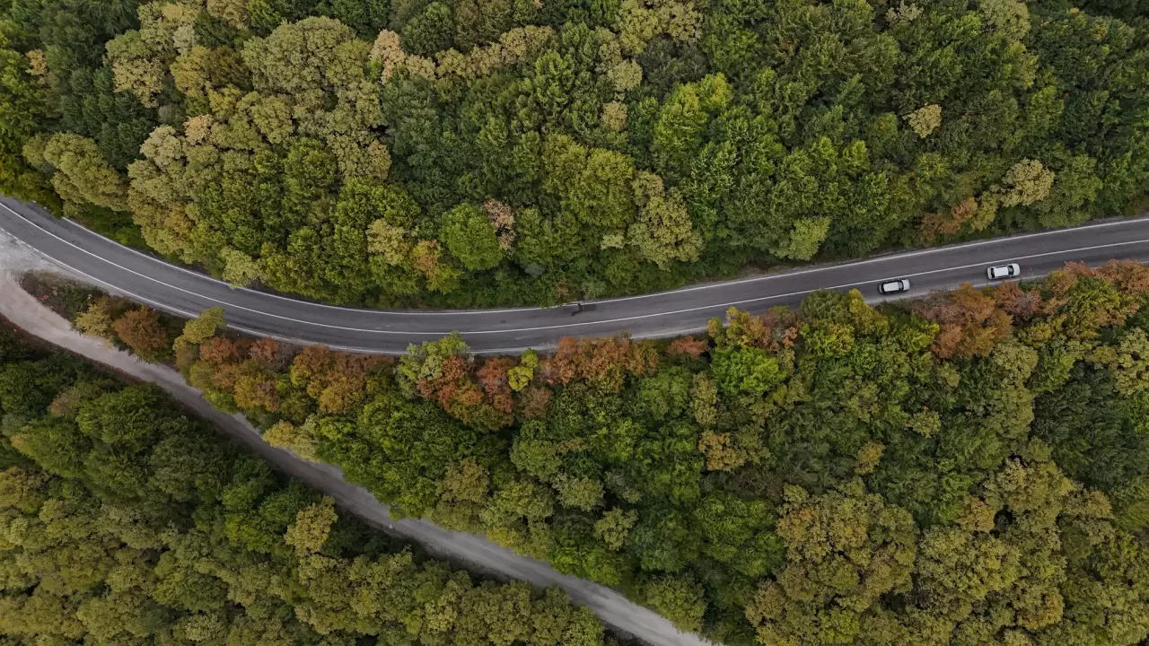 Bolu-Seben yolunda muhteşem sonbahar güzelliği 4
