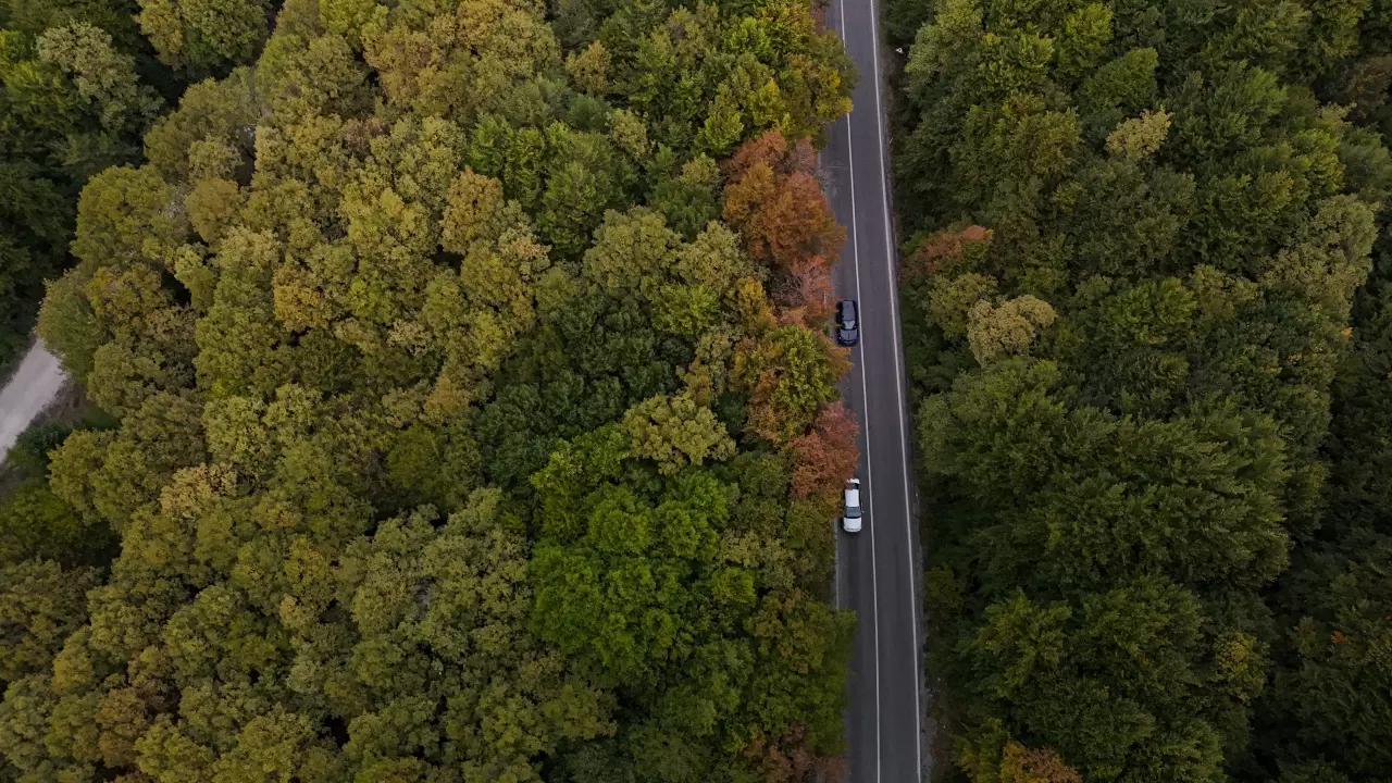 Bolu-Seben yolunda muhteşem sonbahar güzelliği 1