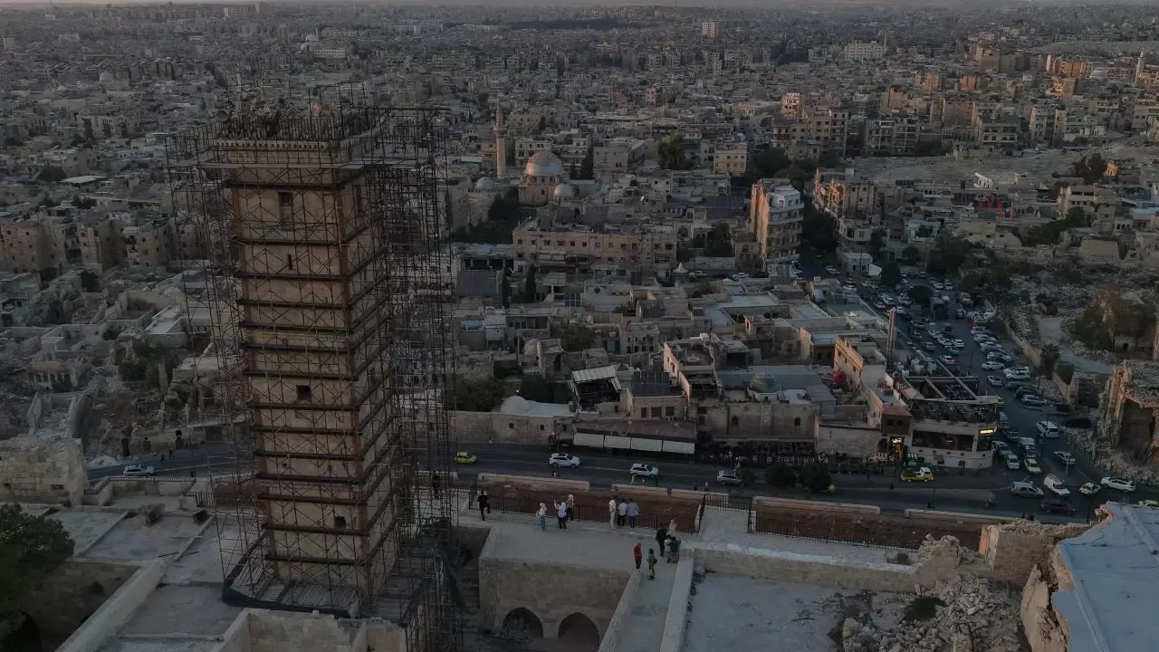 Restorasyonu tamamlanan Halep Kalesi ziyarete açıldı 6