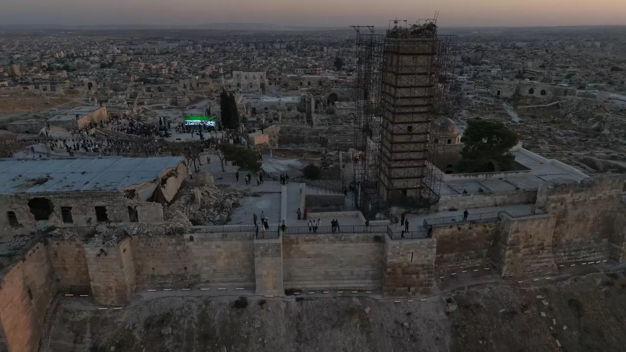 Restorasyonu tamamlanan Halep Kalesi ziyarete açıldı 9