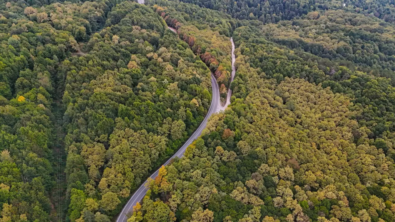 Bolu-Seben yolunda muhteşem sonbahar güzelliği 6