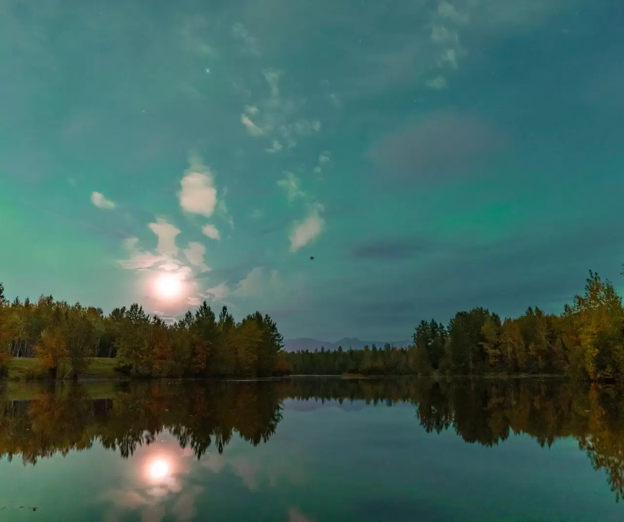 Alaska semalarında büyüleyici kuzey ışıkları gösterisi 1