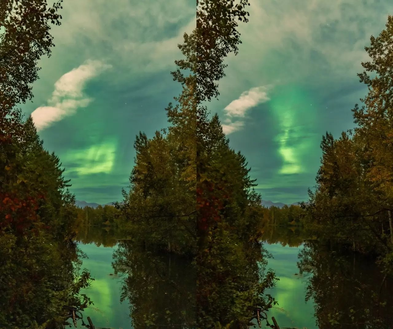 Alaska semalarında büyüleyici kuzey ışıkları gösterisi 7