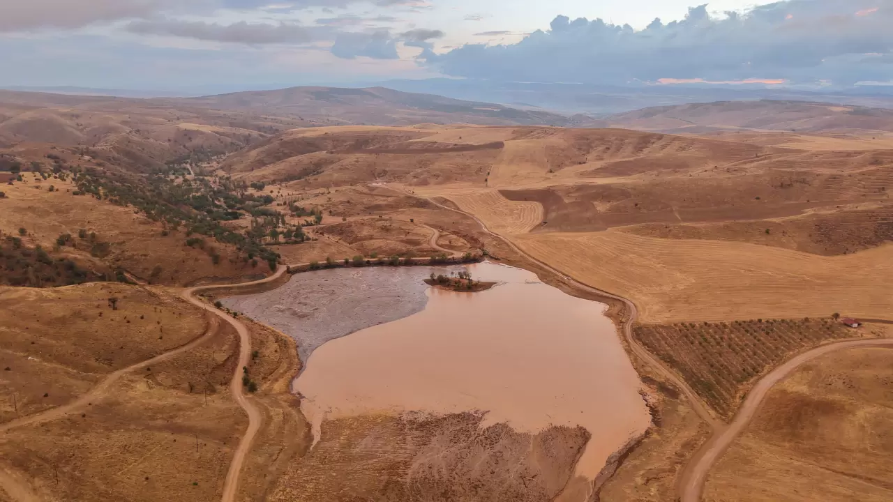 Kuraklıktan kırılıyordu! Kırıkkale göleti yeniden dolmaya başladı 4