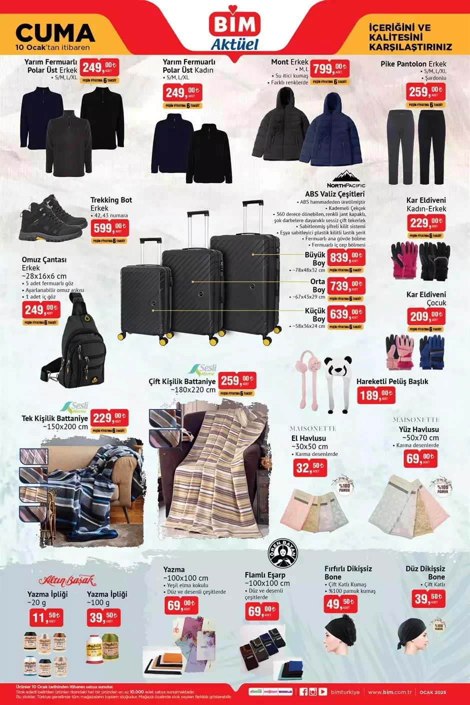 10 Ocak BİM aktüel ürünler kataloğu çıktı! BİM aktüelde bu hafta neler var? 5