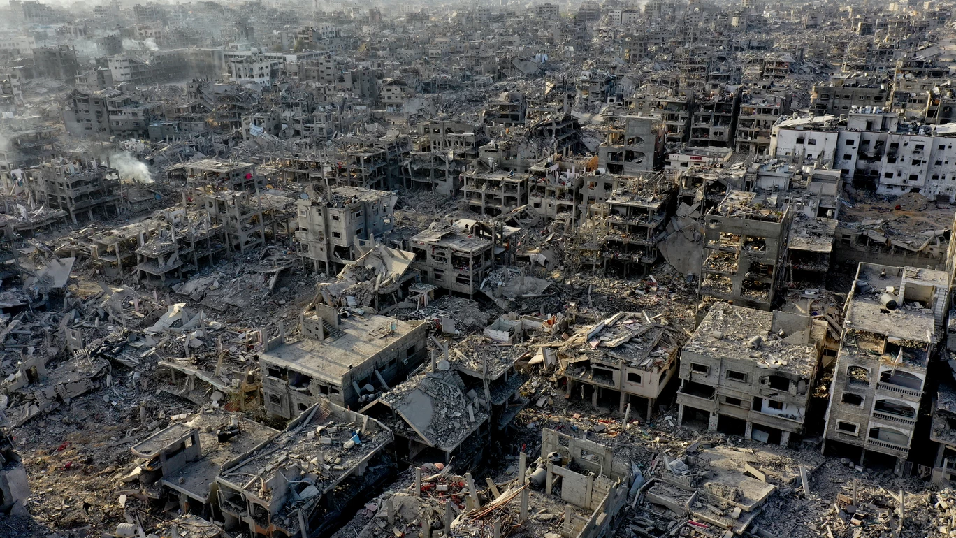 Gazze'nin kuzeyindeki yıkım böyle görüntülendi! 3