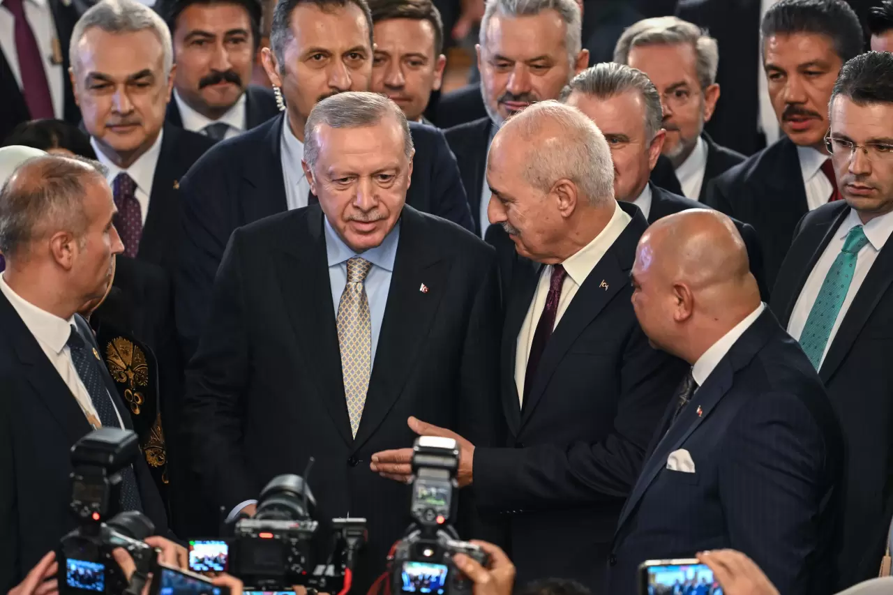 CHP'nin olmadığı resepsiyonda ne kriz ne gerginlik vardı. İşte resepsiyondan sıcak kareler... 13