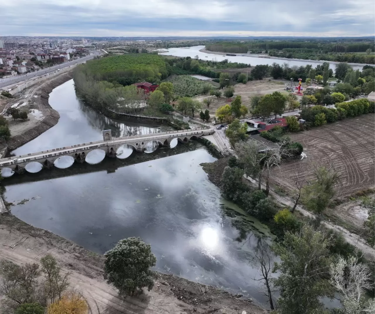 Edirne’de yağışlar nehirleri canlandırdı: Tunca ve Meriç’te su seviyesi yükseldi 11