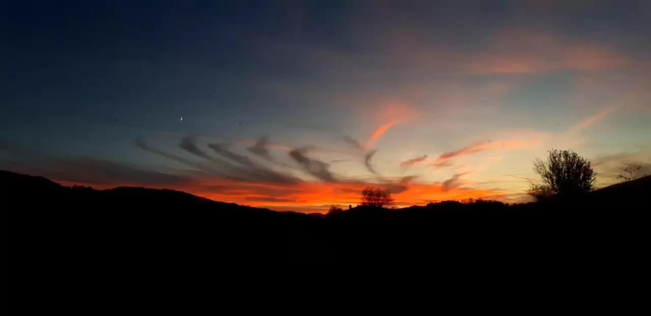 Bolu’da gün batımı kartpostallık görüntüler oluşturdu 2